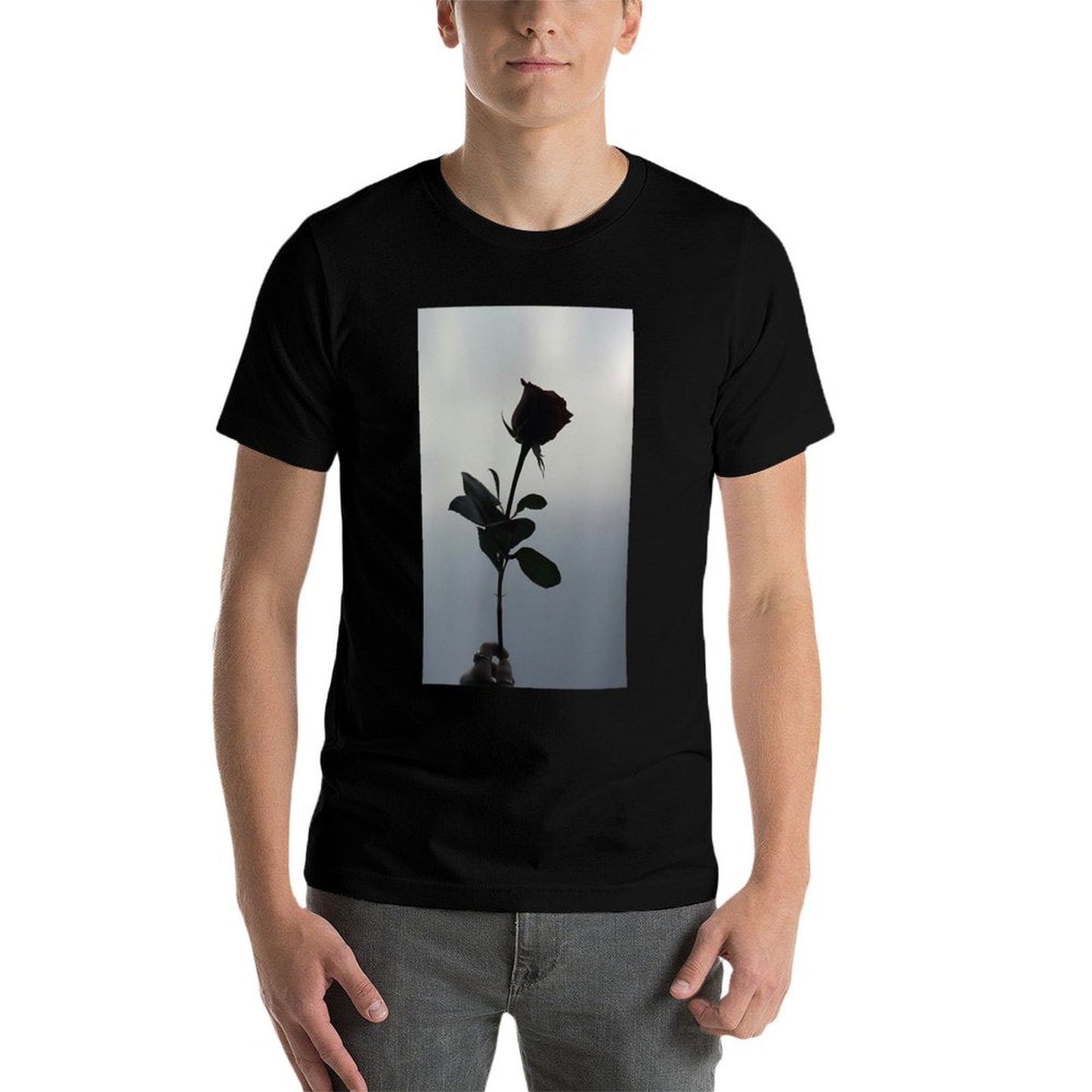 Roses Flowers Aesthetic Retro Stylish Vintage Dark Floral Graphic-printed T-Shirt