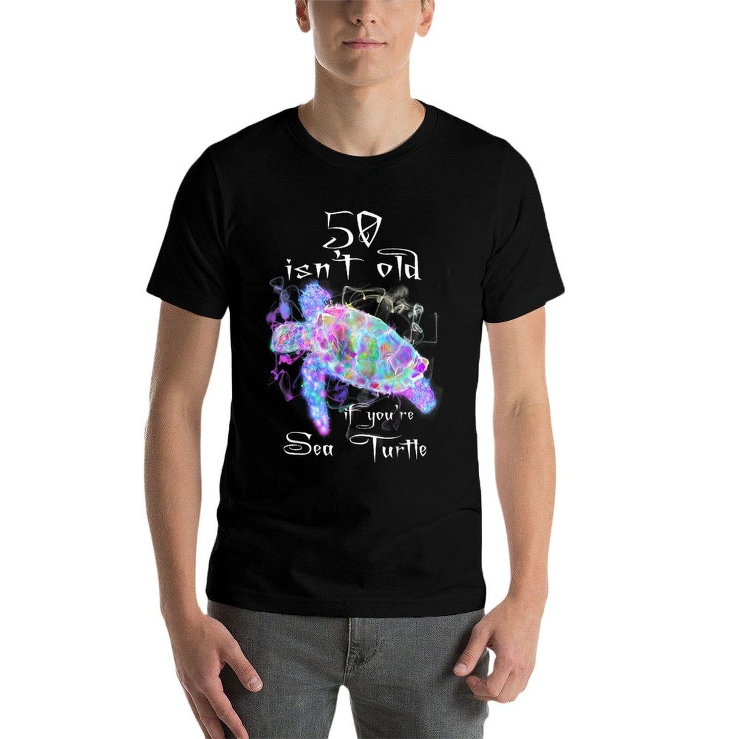 Turtle Birthday Funny 50th Birthday Shirt Cotton T-Shirt