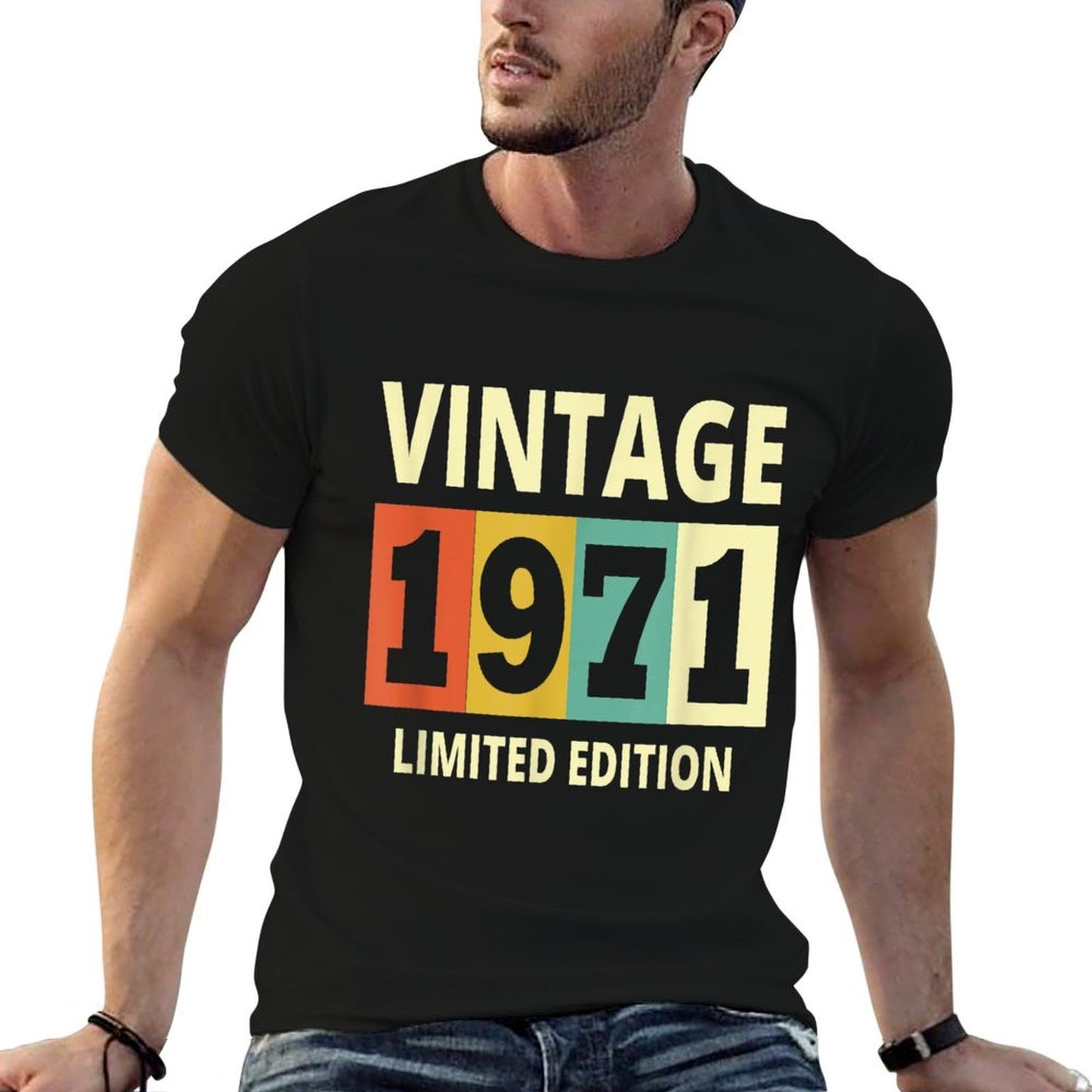 Vintage 1971 Limited Edition Gift 50th Birthday Versatile T-Shirt