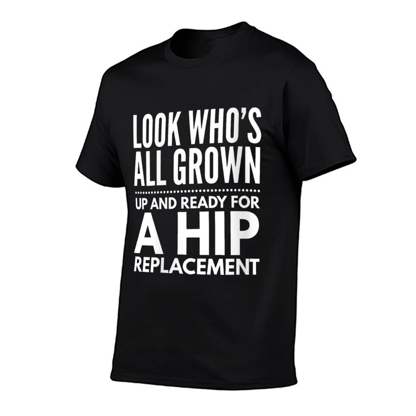 Womens Funny Hip Replacement 1969 50th Birthday Gag Gift Party Idea Rolled Sleeves T-Shirt