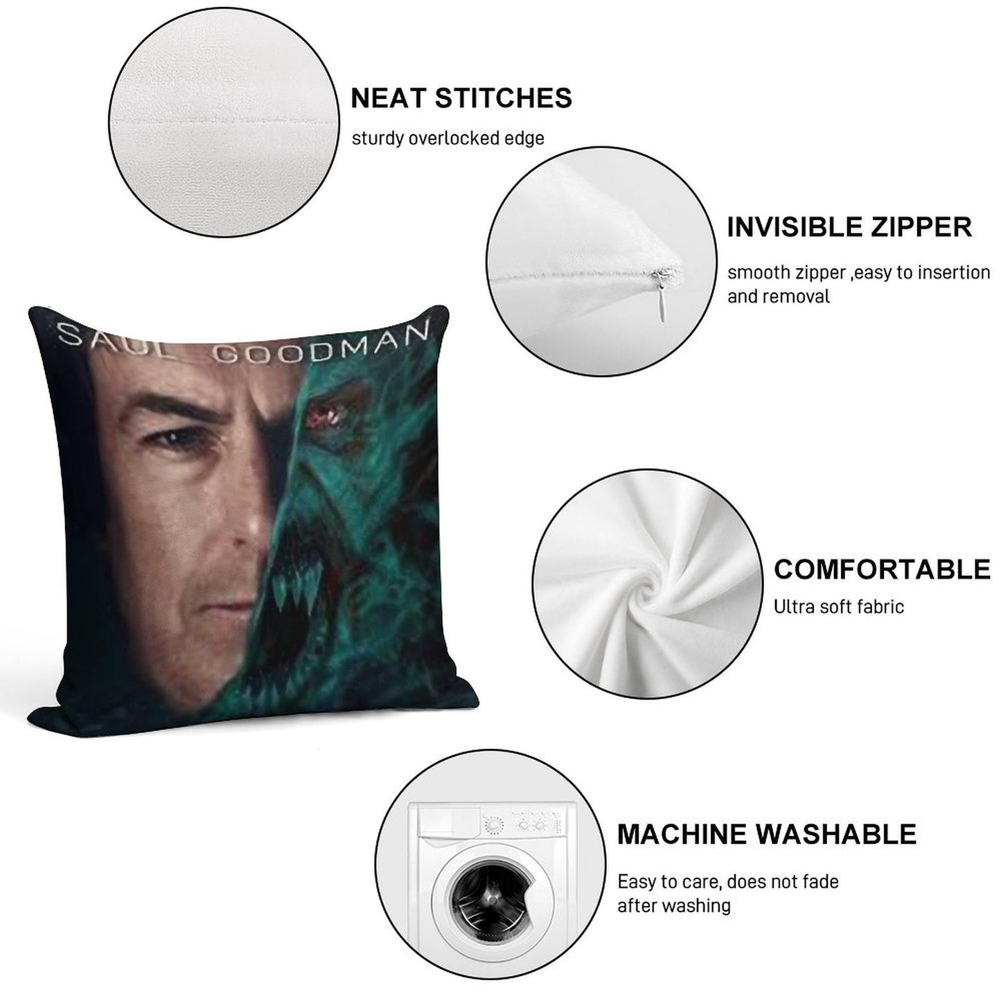 Saul Morbman Soft Ultra-Soft Texture Throw Pillow