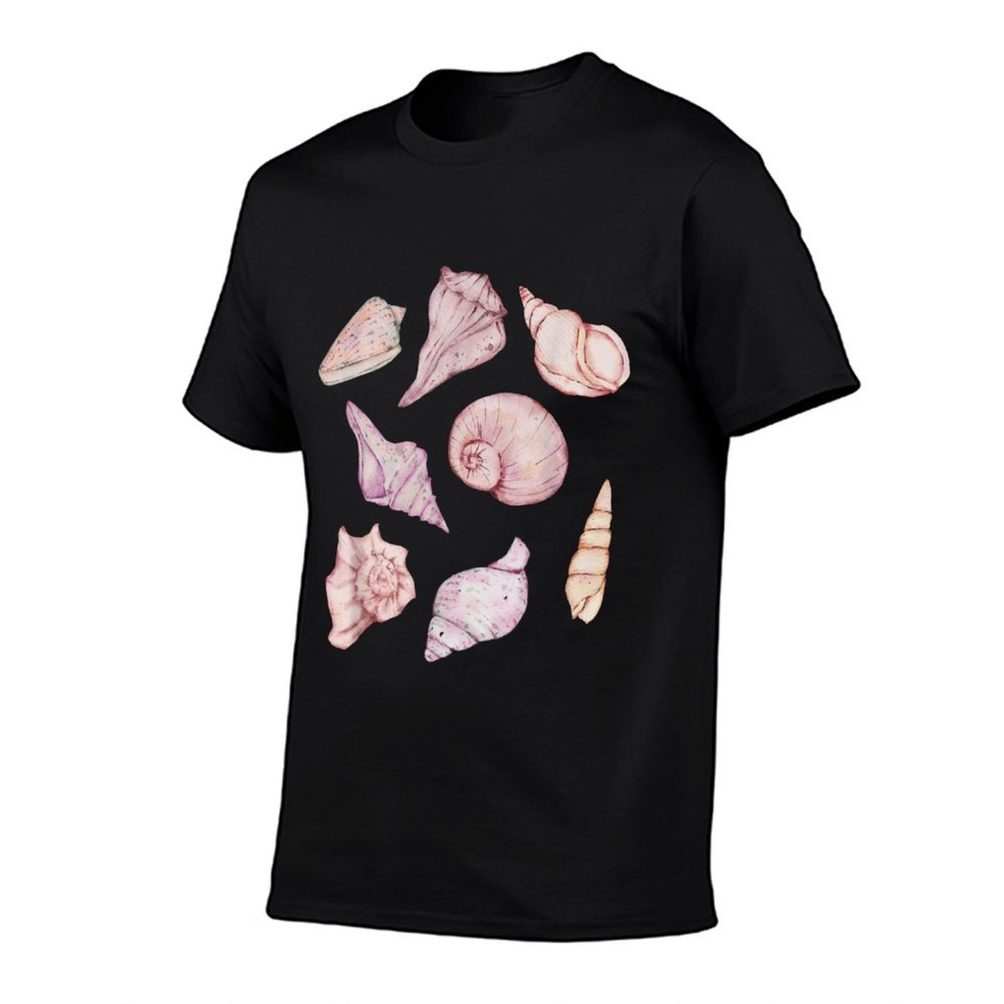 Sea Shell Beach Seashells Shelling Pastel Watercolor Graphic-printed T-Shirt