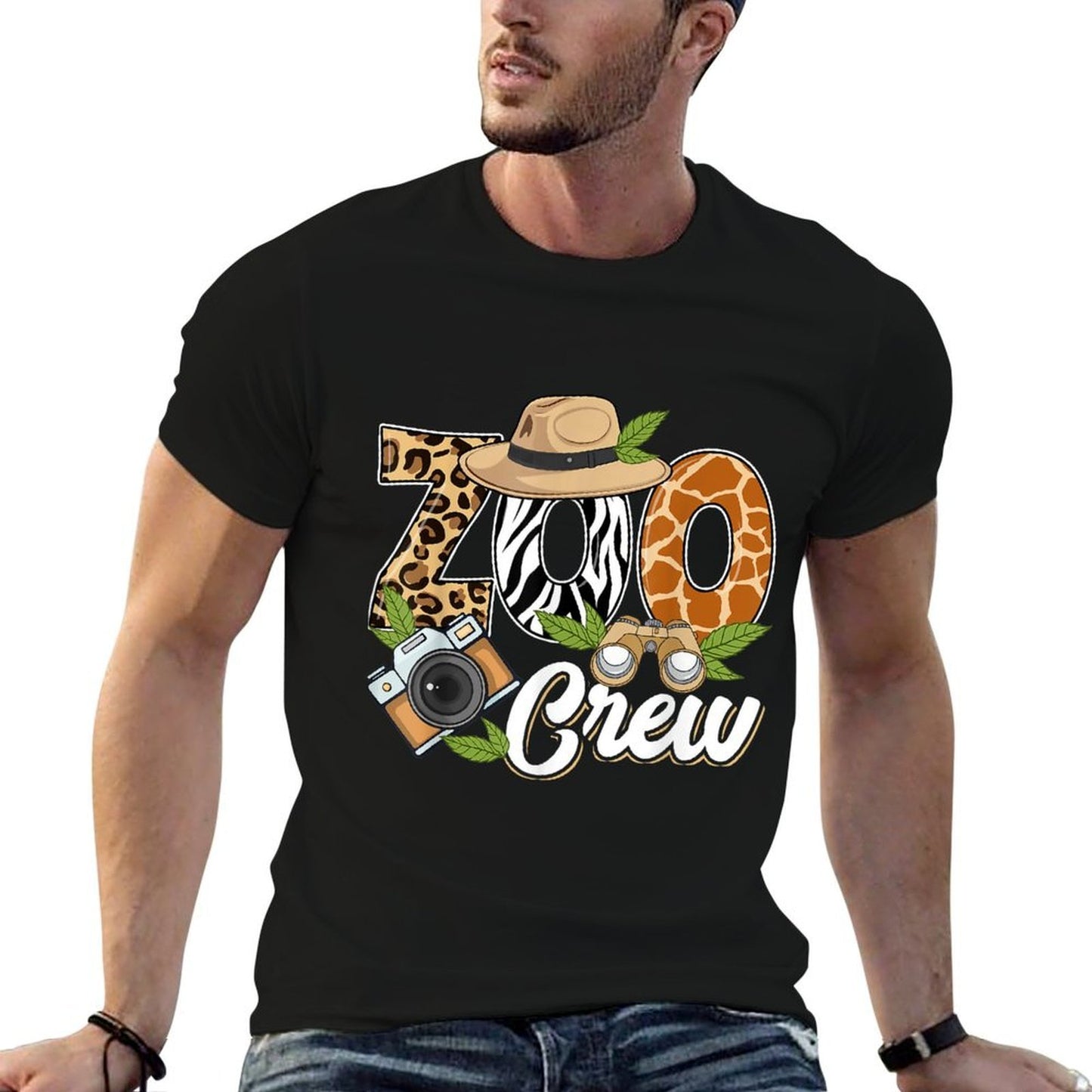Zoo Crew Safari Animals Wildlife Animal Wild Field Trip Cotton T-Shirt