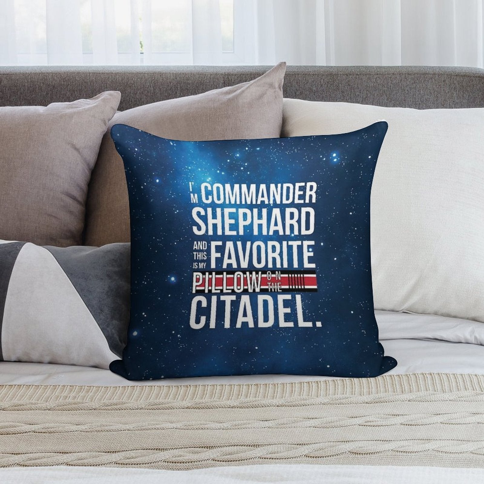 Favorite on The Citadel Soft Style Accent Throw Pillow