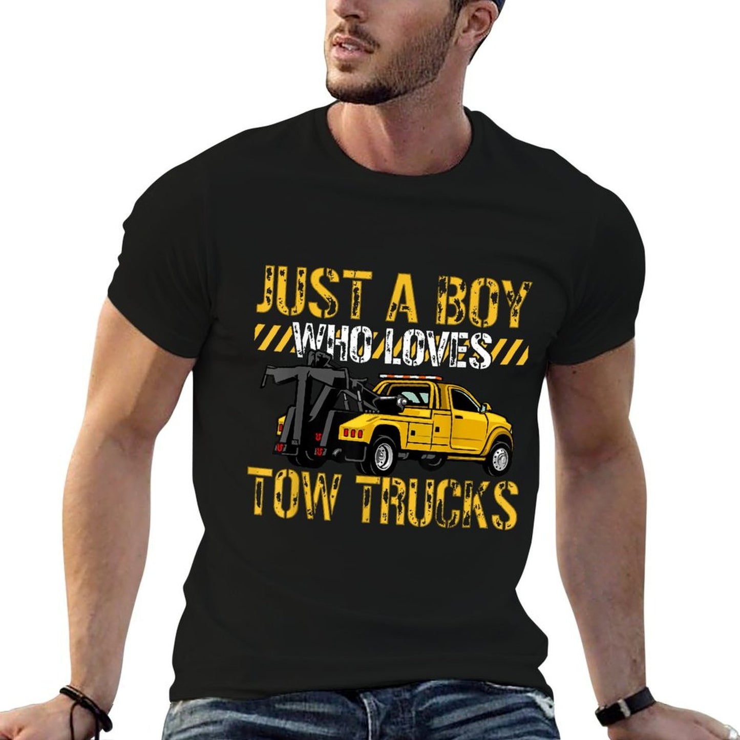 Tow Trucks Lovers Toddler Just A Boy Who Loves Tow Trucks Quick-drying T-Shirt