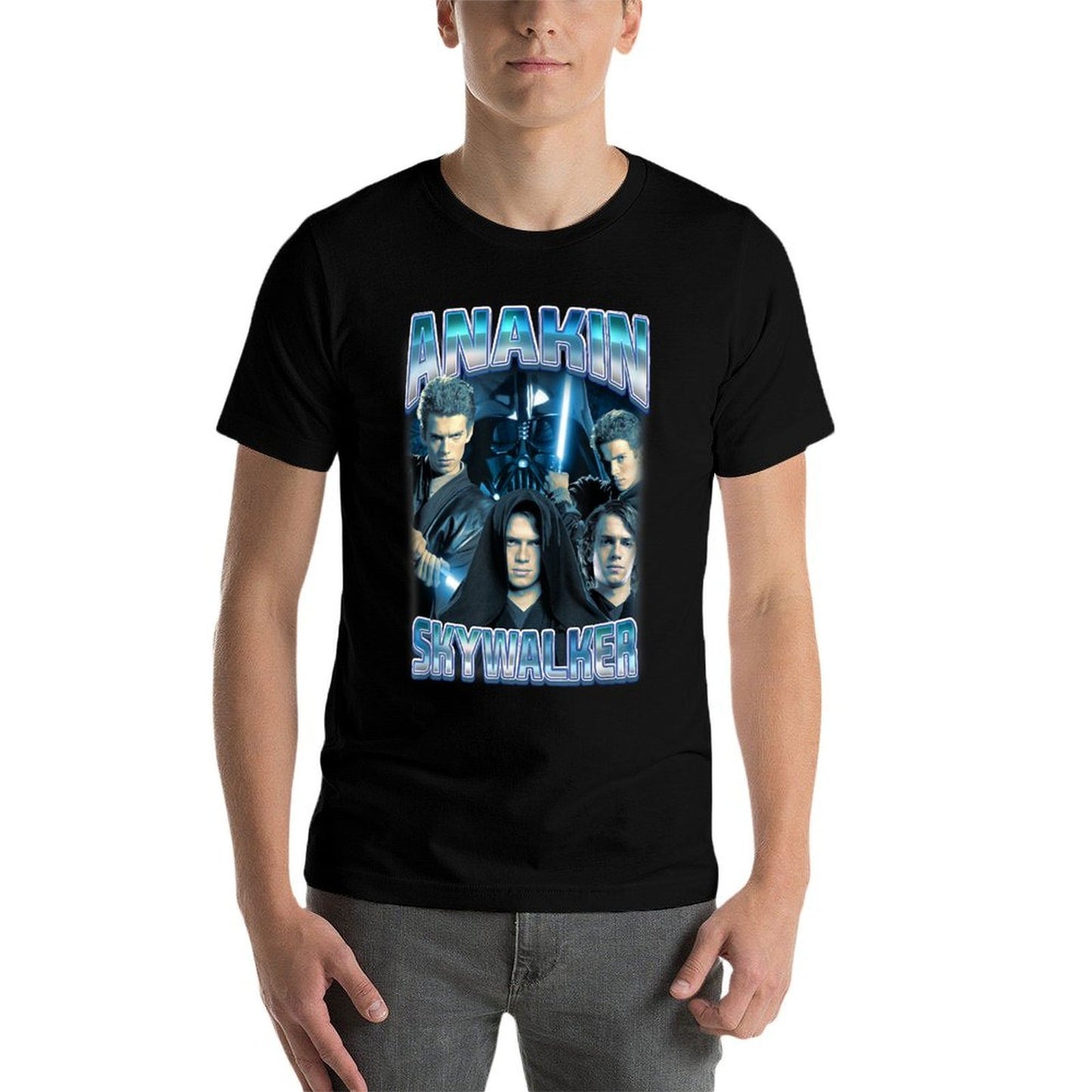 Star Wars Classic Anakin Skywalker Photo Collage Poster Affordable Price T-Shirt