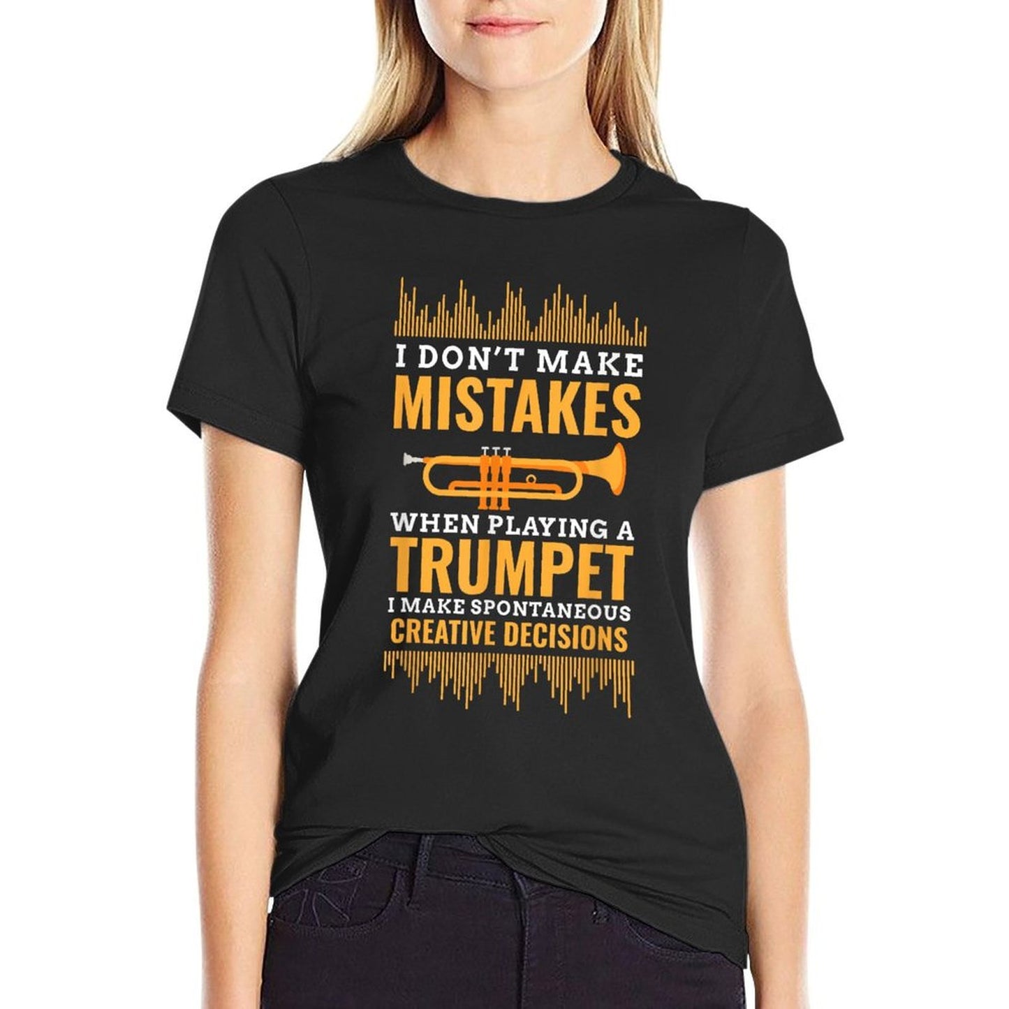 Trumpet Funny Musician Band Player Trumpeter Gift Comfortable T-Shirt