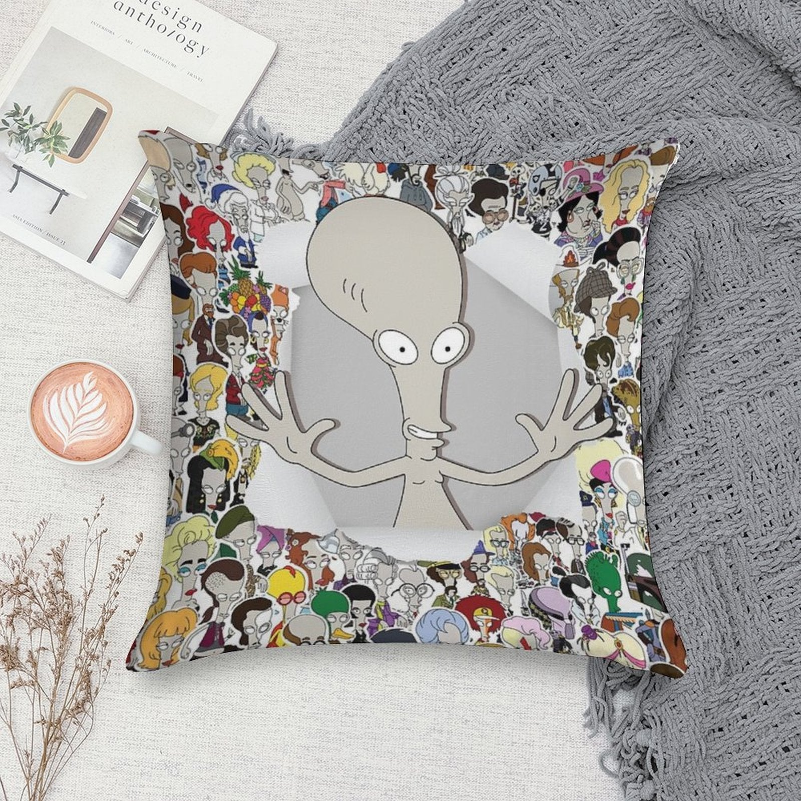 It's Me Roger! Soft Shrink-Resistant Throw Pillow