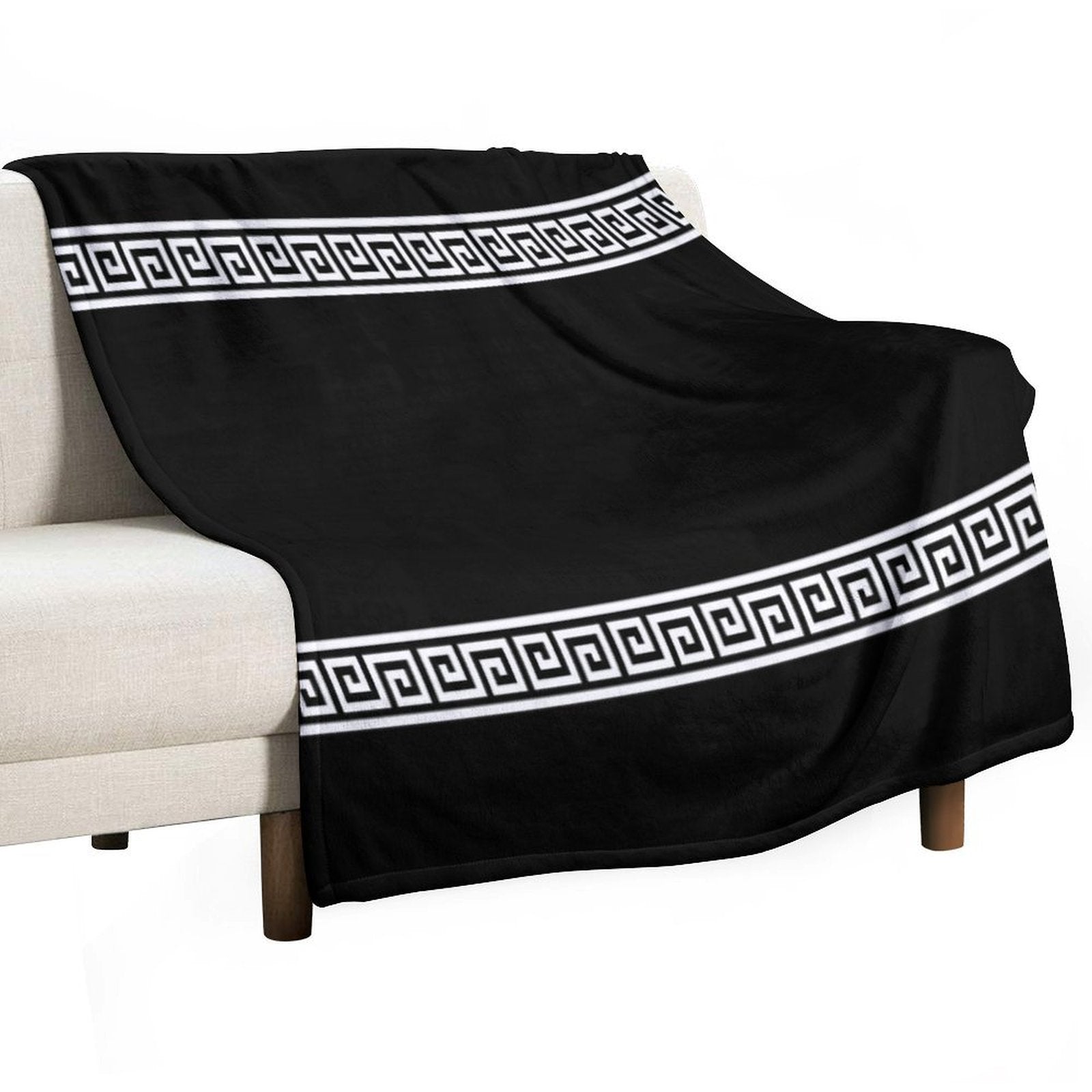 Greek Geometric Pattern Gift-ready Throw Blanket