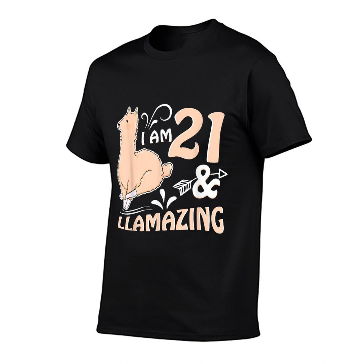21st Birthday Llama T I'm 21 And Llamazing Stretchy T-Shirt