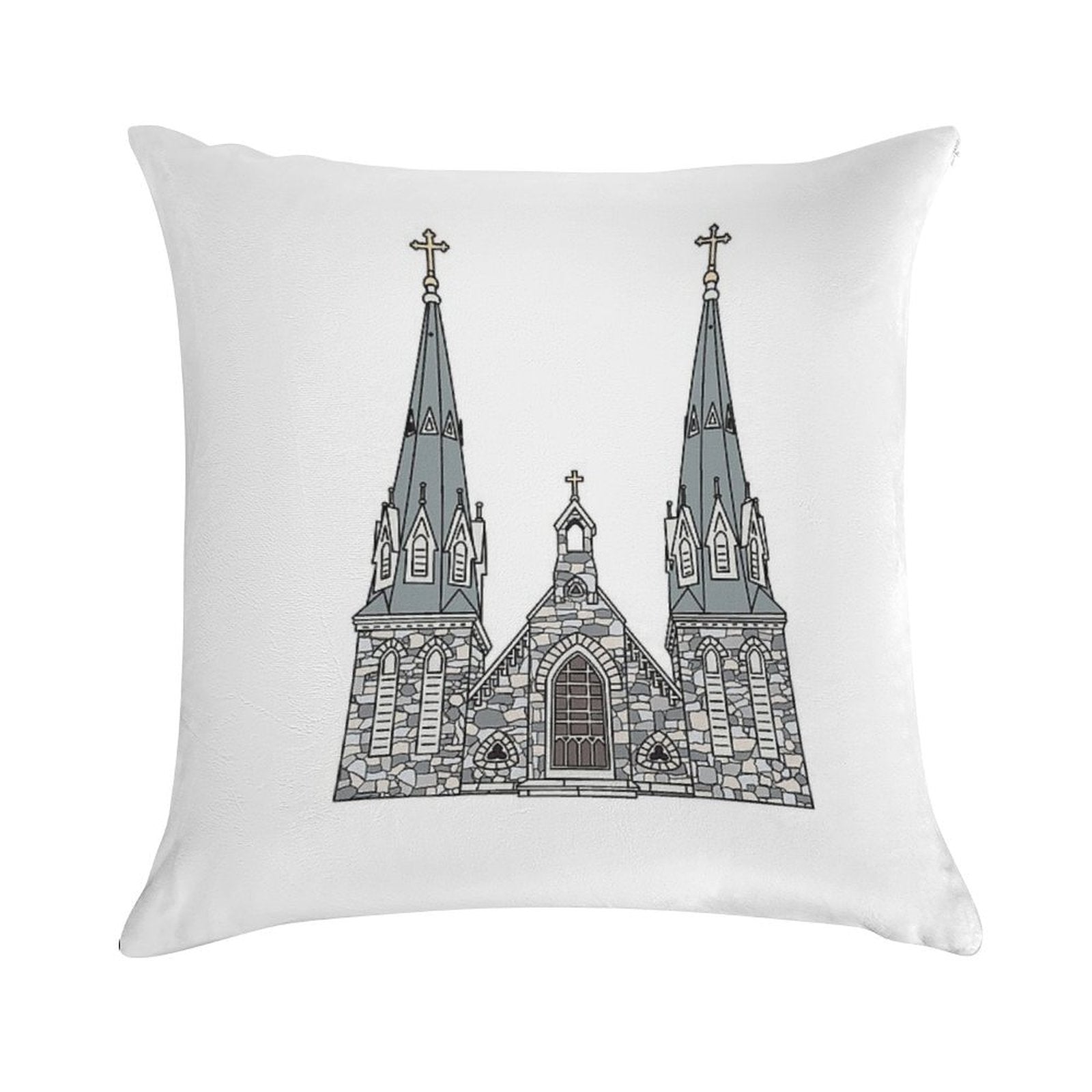 Villanova Church Soft Luxury Feel Throw Pillow