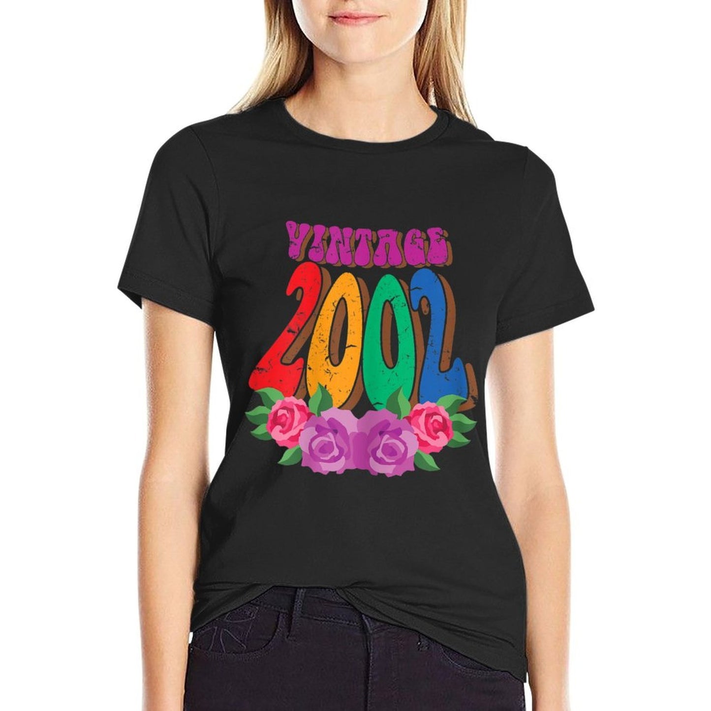 Womens Vintage 2002 21 Years Old For Women For Her 21st Birthday Soft T-Shirt