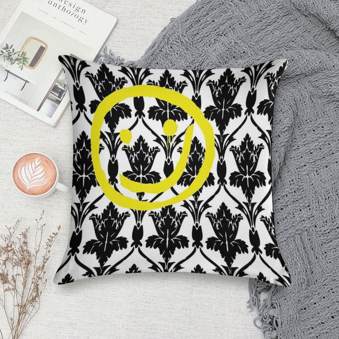 Sherlock Wallpaper Design Soft Fade-Resistant Throw Pillow
