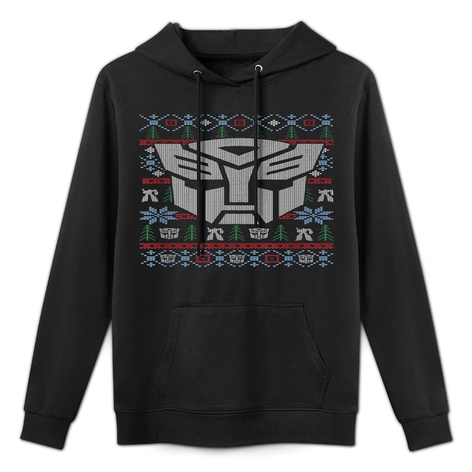 Transformers Christmas Autobots Retro Ugly Sweater Style Casual Wear Hoodie
