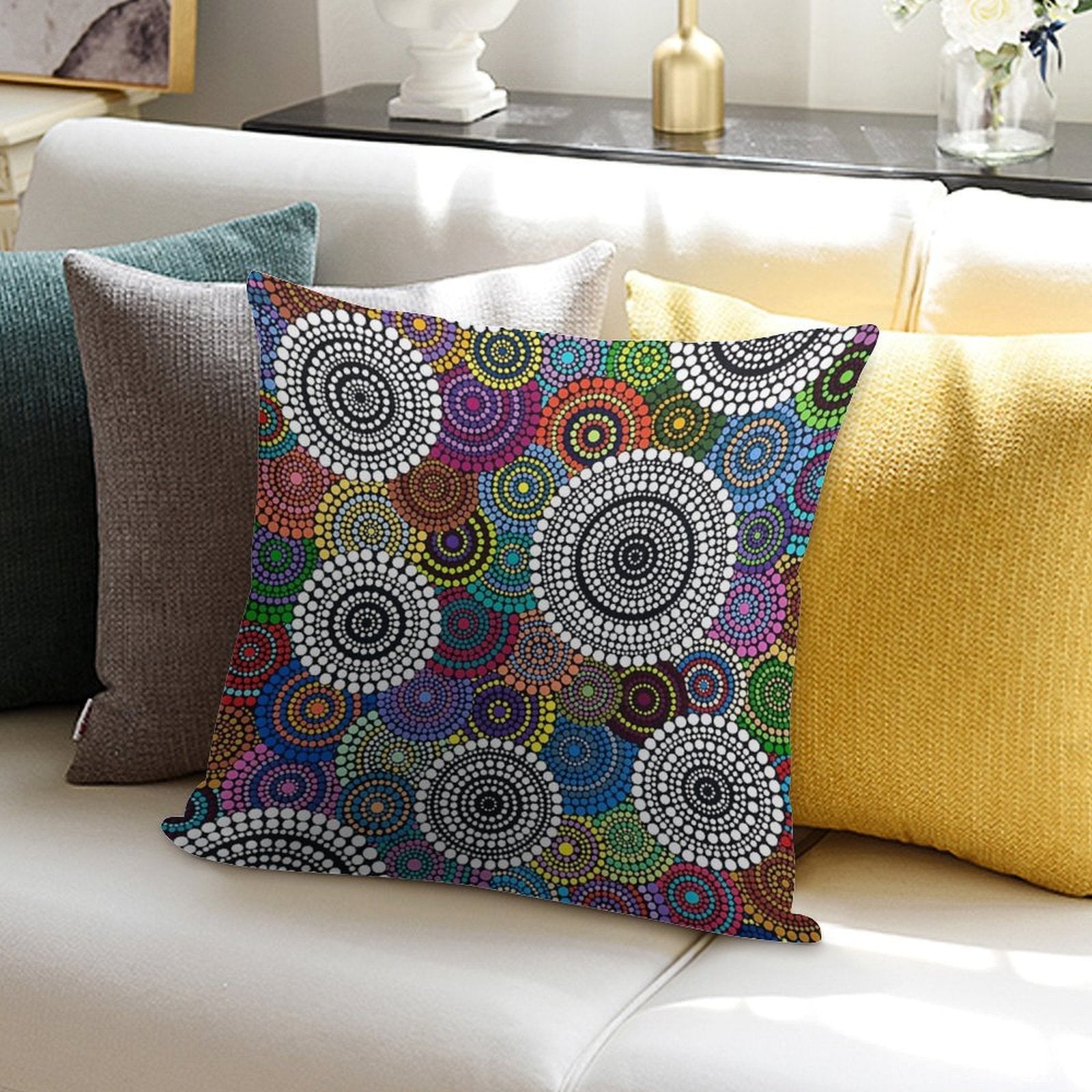 One Mob Soft Washable Throw Pillow