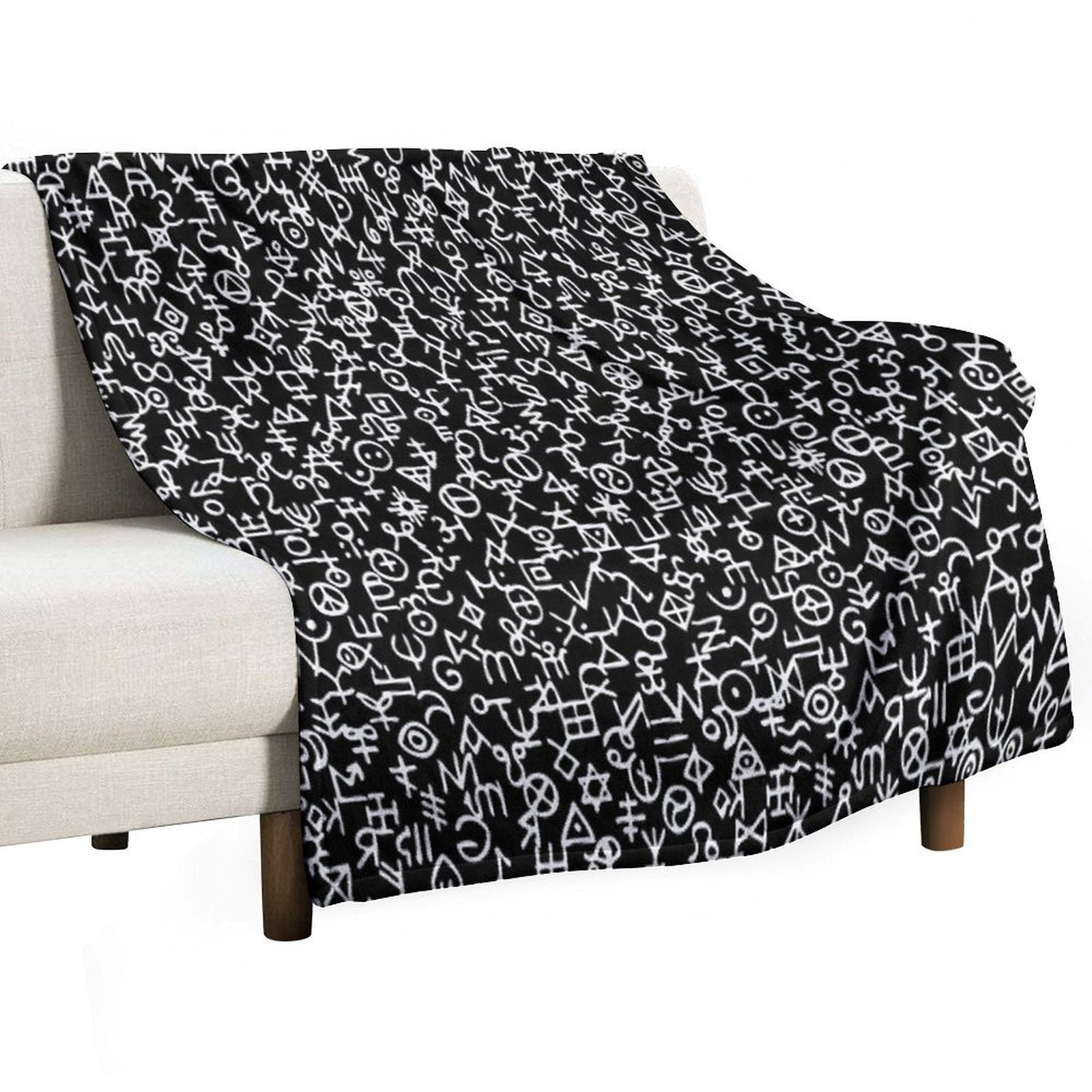 Viking Tribal Design Versatility Throw Blanket