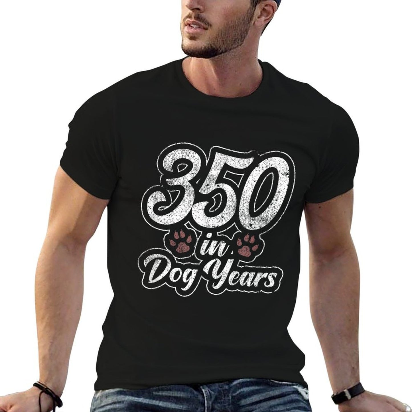 350 Dog Years Old 50th Birthday Party Gift Moisture-wicking T-Shirt
