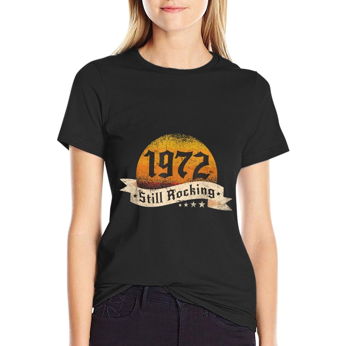 1972 Still Rocking Sunset - Distressed 50th Birthday Odor-resistant T-Shirt