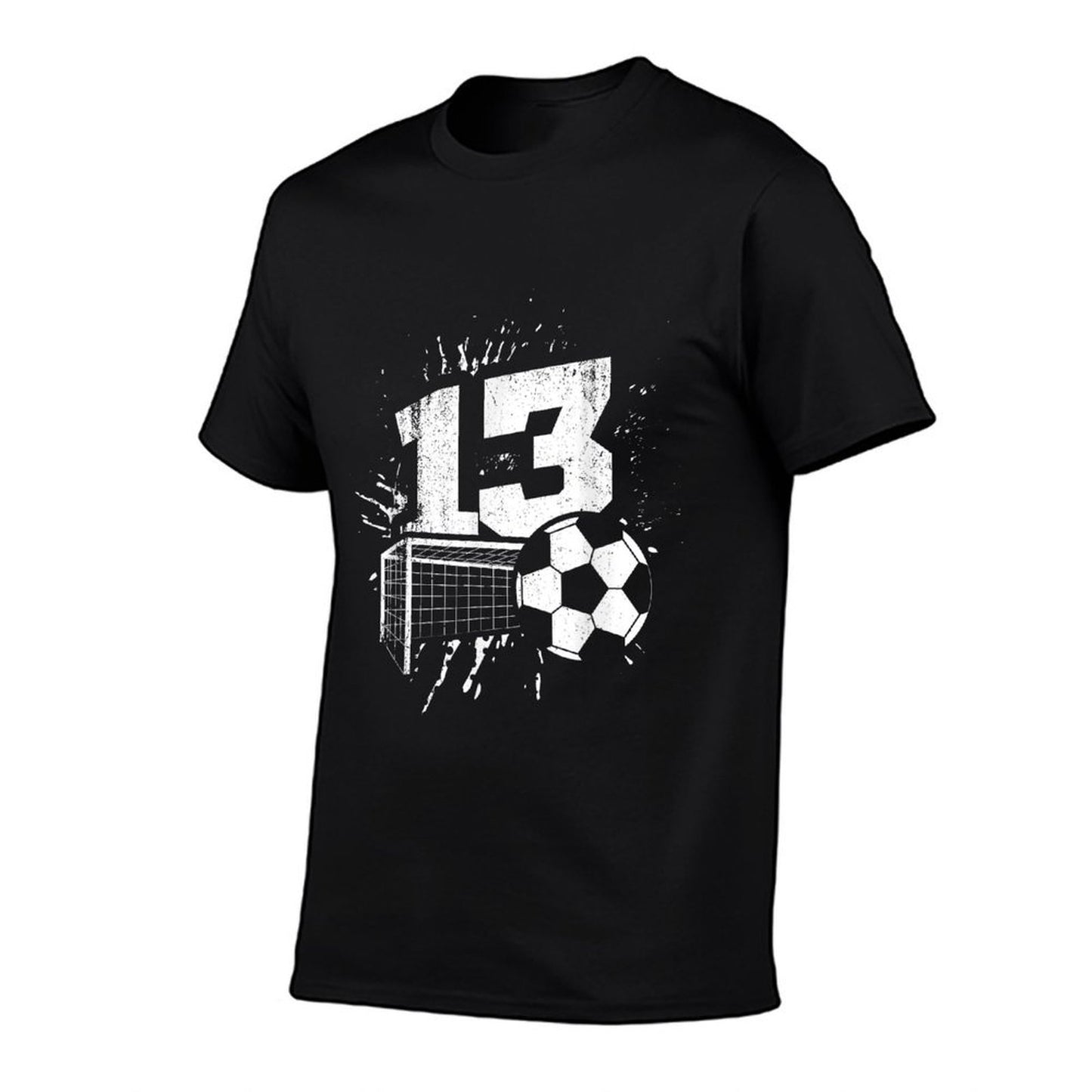 13th Birthday Boy Soccer Player Football 13 Years Old Stretchy T-Shirt