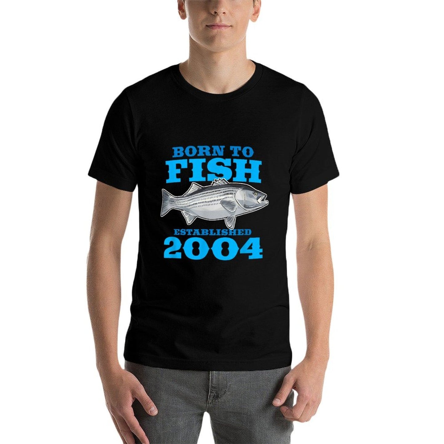 21 Year Old Fisherman Fishing 2004 21st Birthday Affordable Price T-Shirt