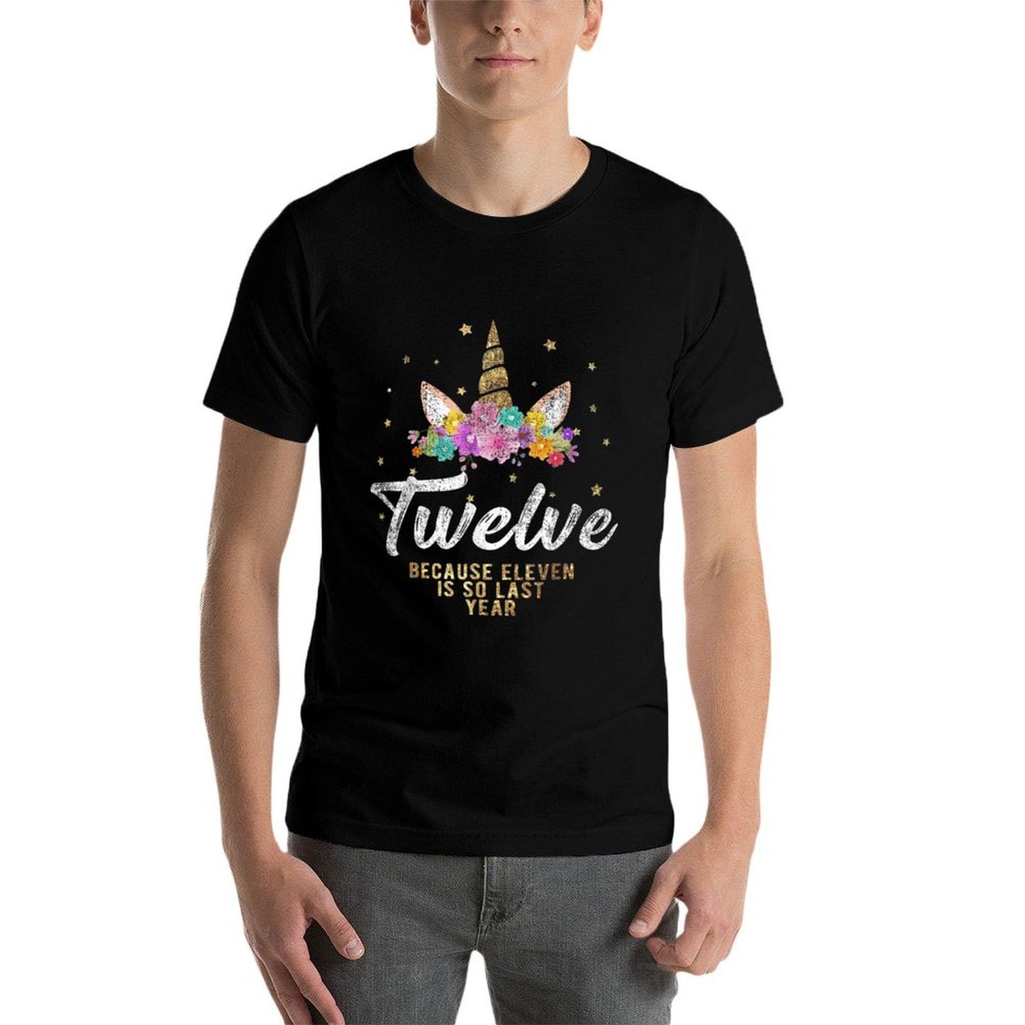 Unicorn Birthday Girl T For 12 Years Old Gift 12th  Graphic-printed T-Shirt