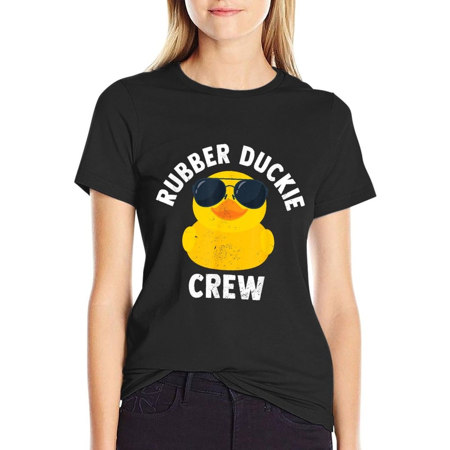 Rubber Duckie Crew Funny Rubber Duck Graphic-printed T-Shirt
