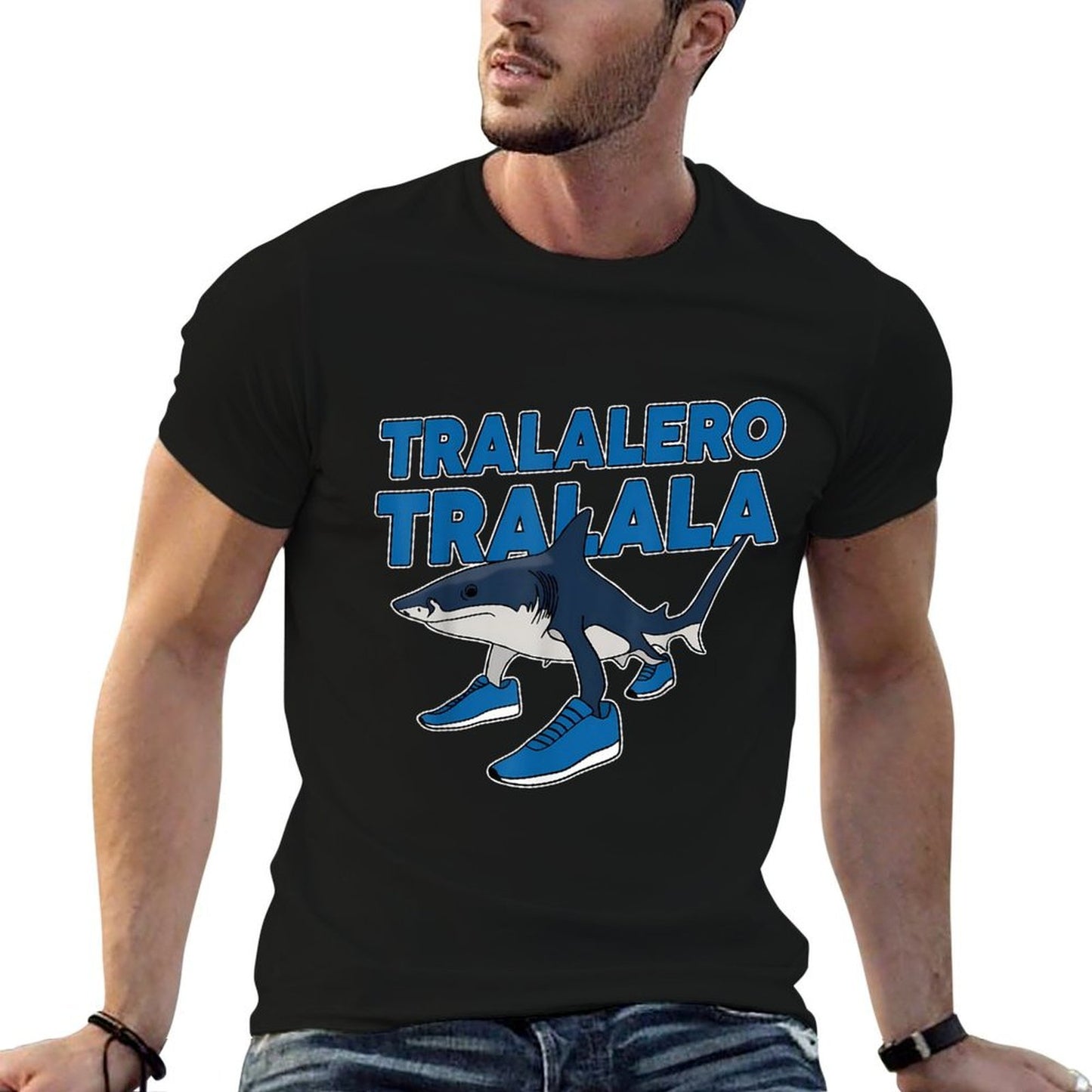 Tralalero Tralala Funny Shark Meme Quick-drying T-Shirt