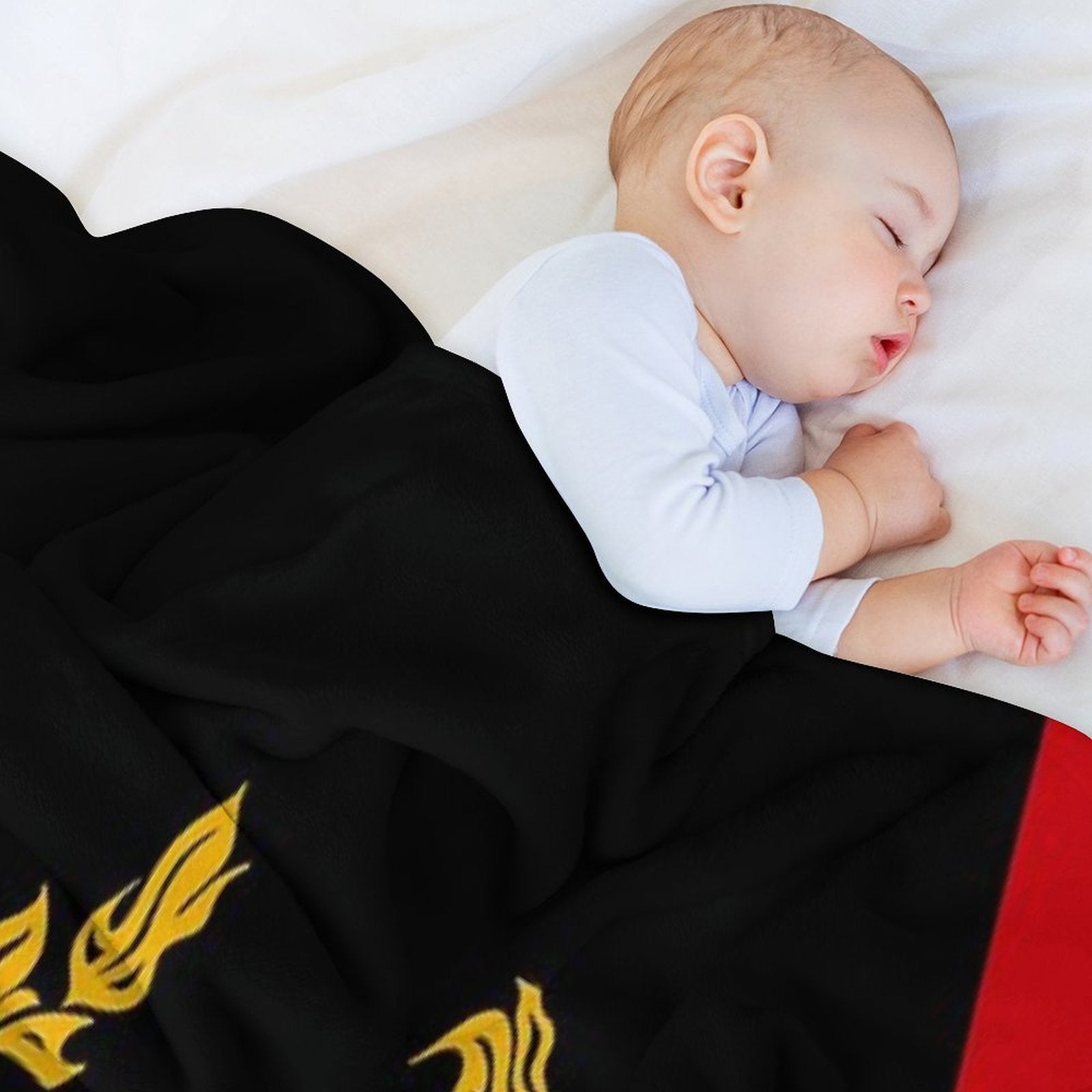 Black American Heritage Flag Travel-friendly Throw Blanket