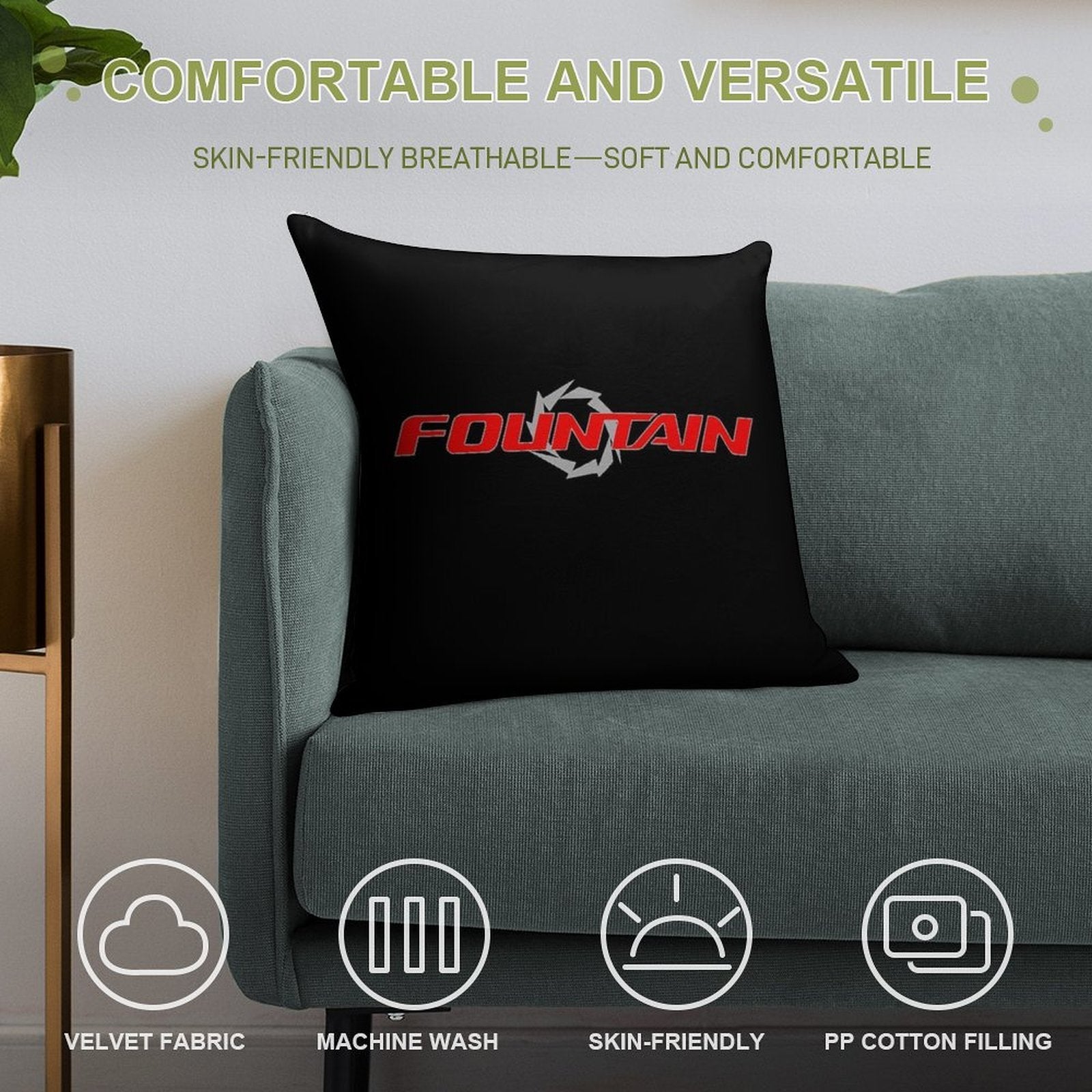 Fountain Powerboats Boat Soft Fade-Resistant Throw Pillow