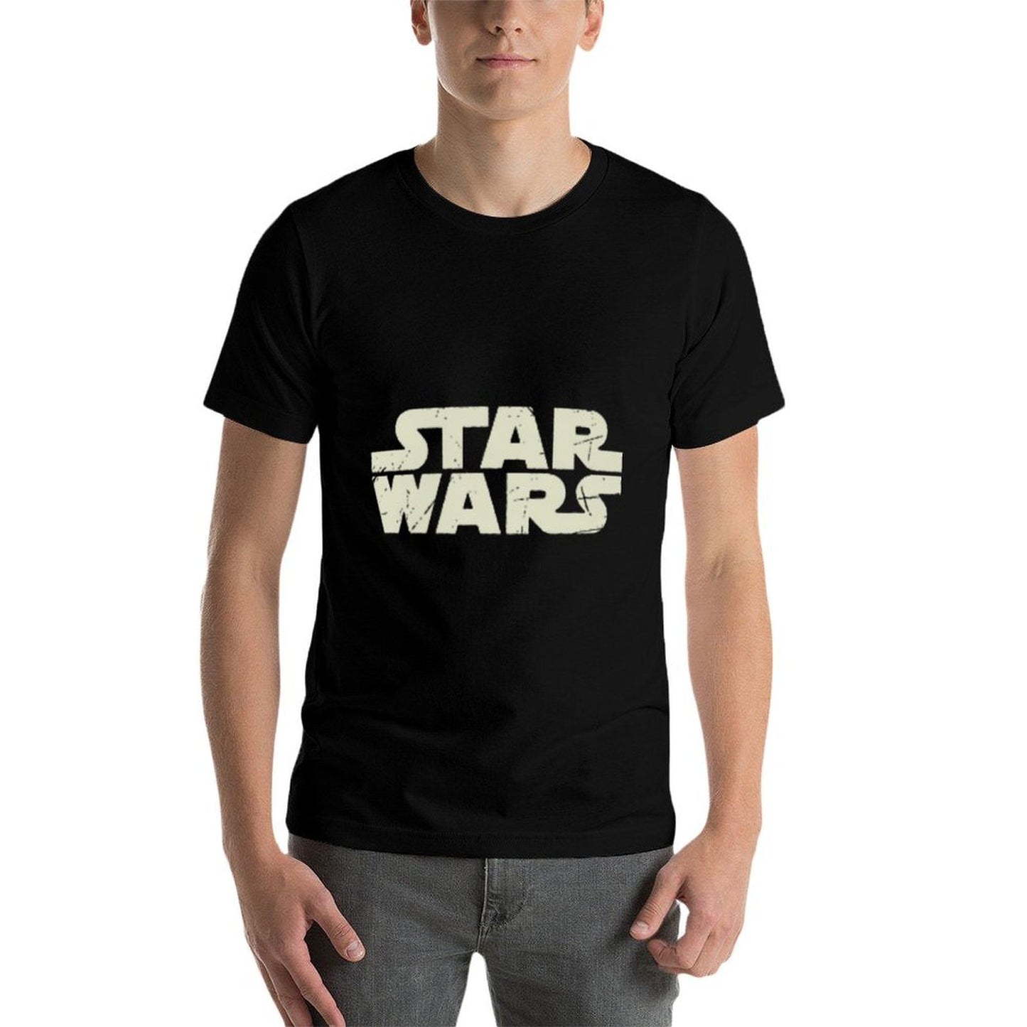 Star Wars Retro Pocket Logo Front And Back Summer-ready Fabric T-Shirt