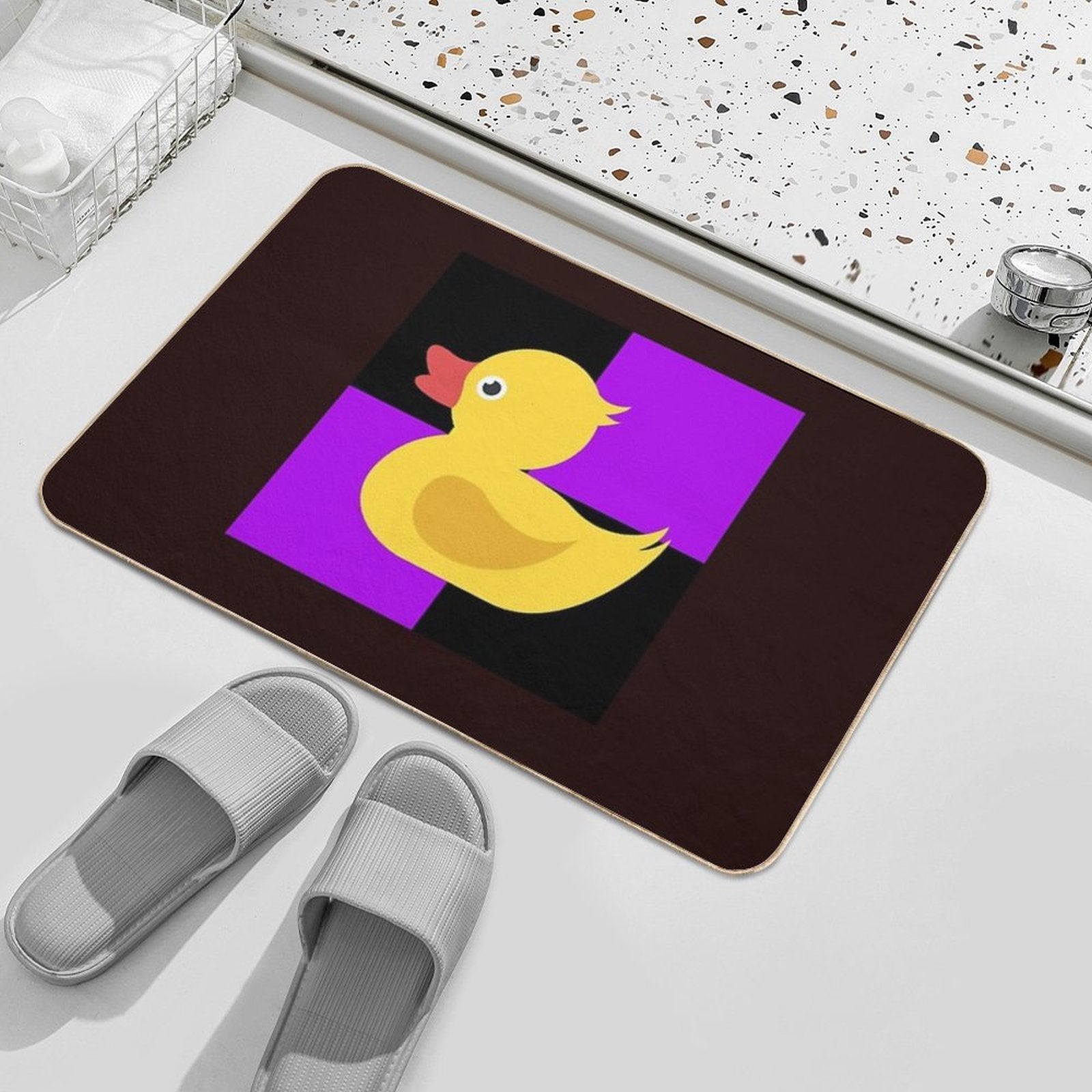 Ducky Grid  Slip-Resistant Bath Mat