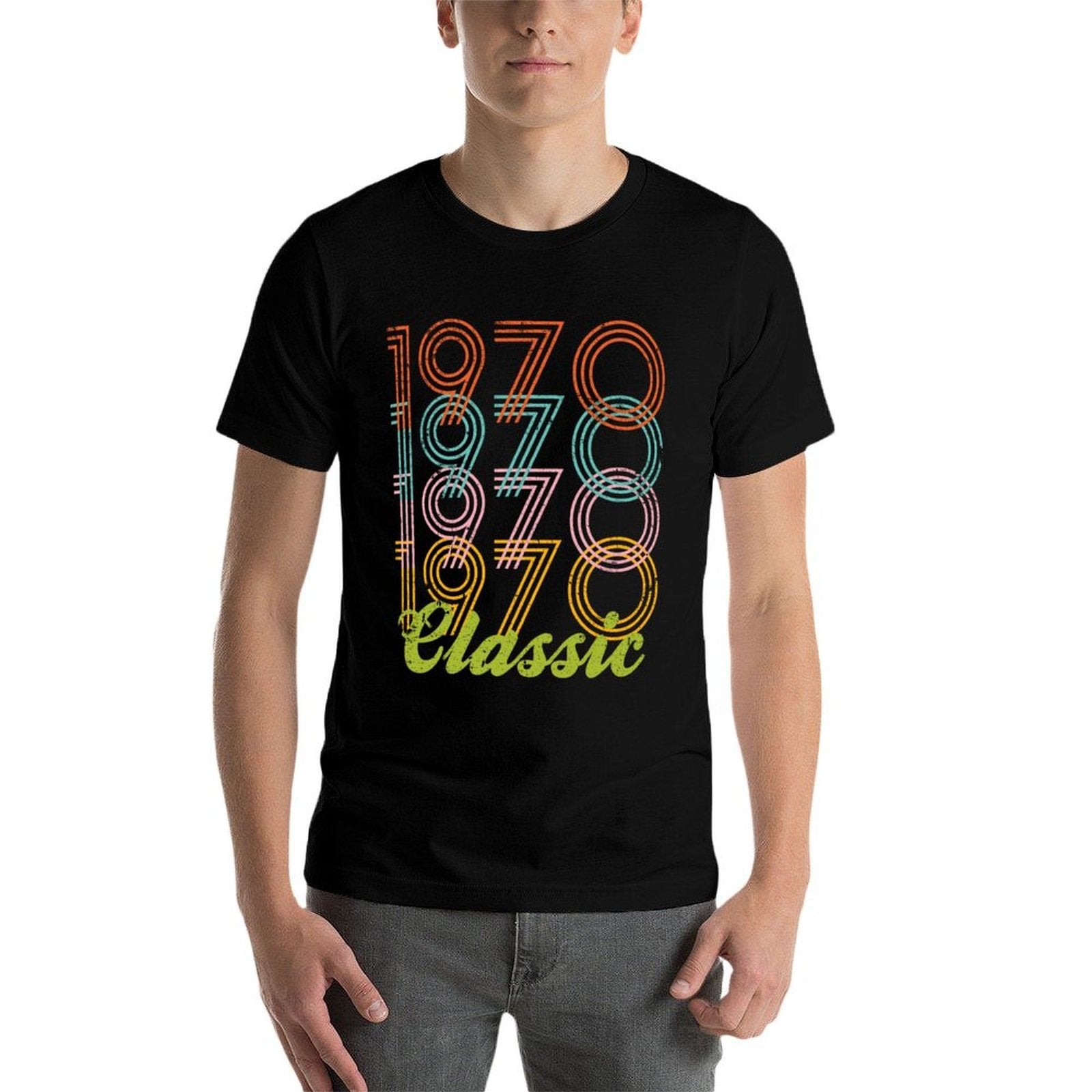 50th Birthday 1970 Vintage Retro Classic  Polyester Blend T-Shirt