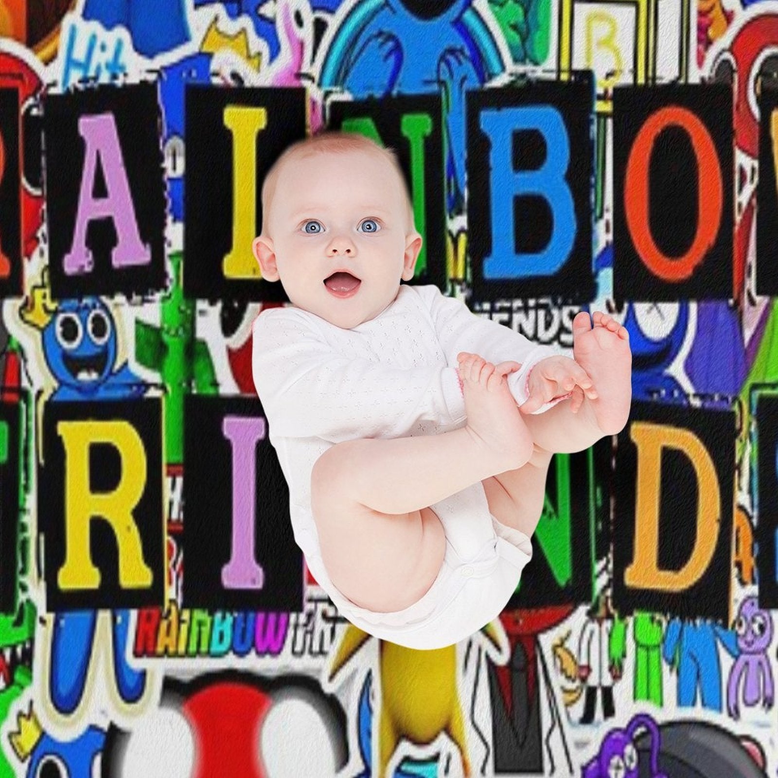 Rainbow Friends Premium Throw Blanket