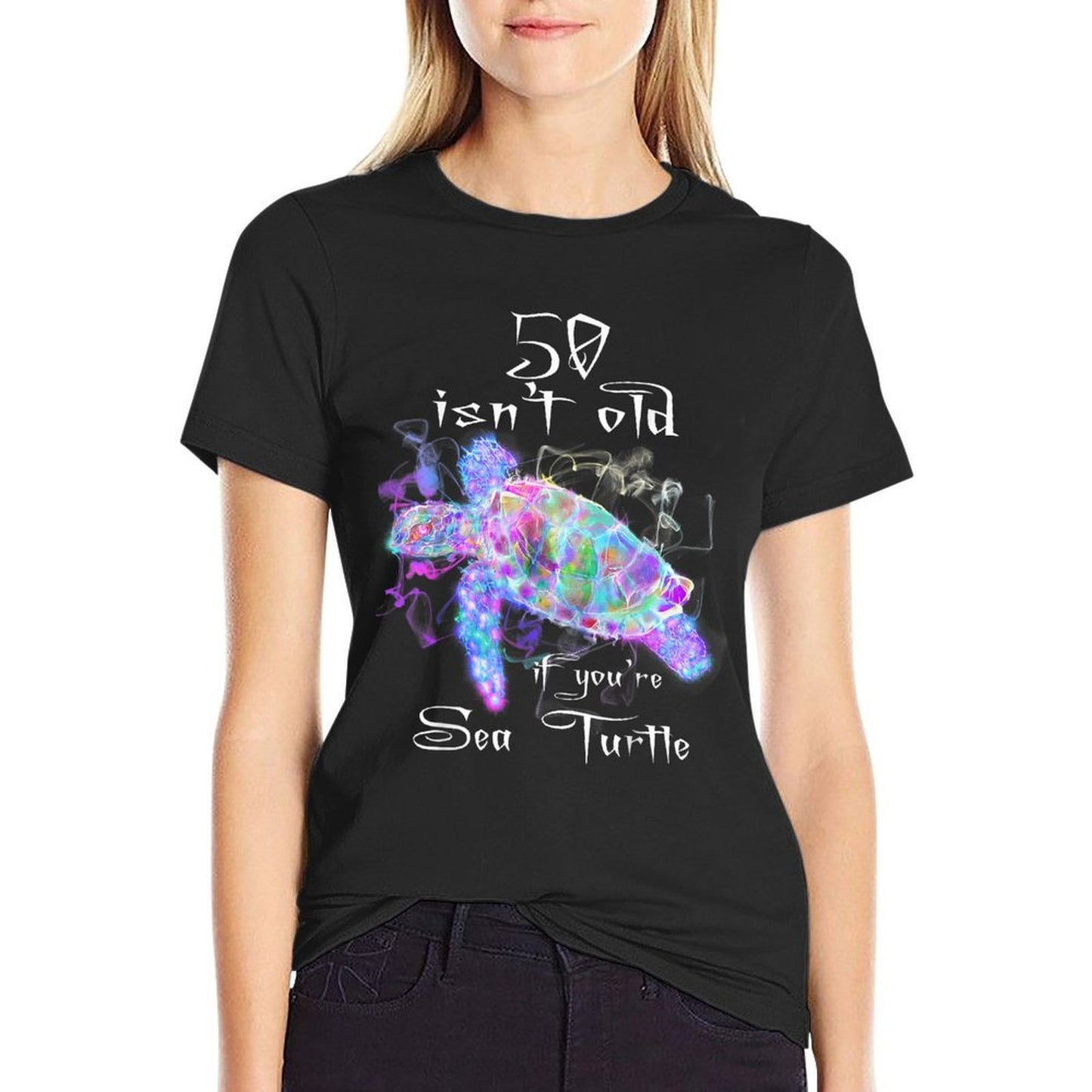 Turtle Birthday Funny 50th Birthday Shirt Cotton T-Shirt