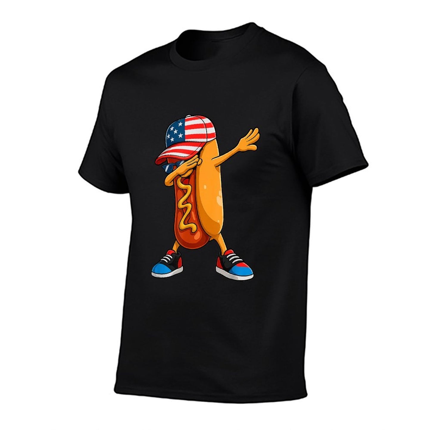 4th of July Hot Dog Funny Fourth of July Kids Boys  Vintage-inspired T-Shirt