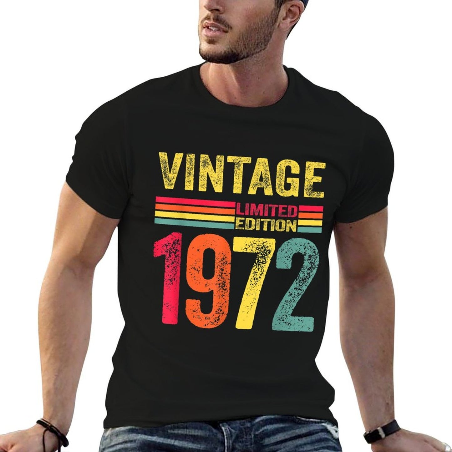 Retro Vintage 1972 Happy 50th Birthday Party  Odor-resistant T-Shirt