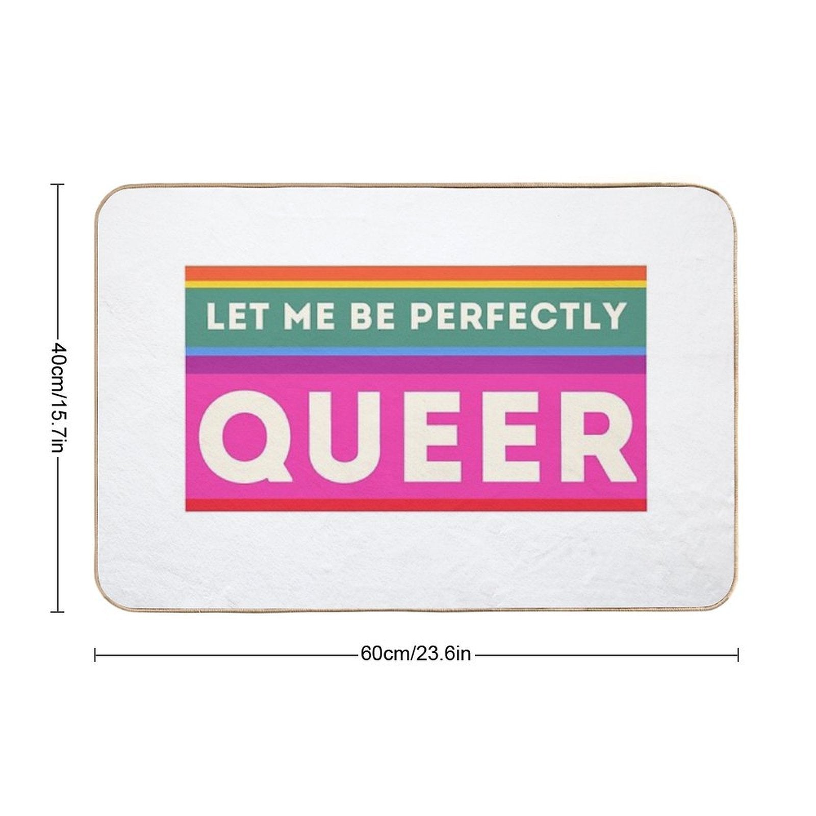 Queer Humour  Fade-Resistant Bath Mat