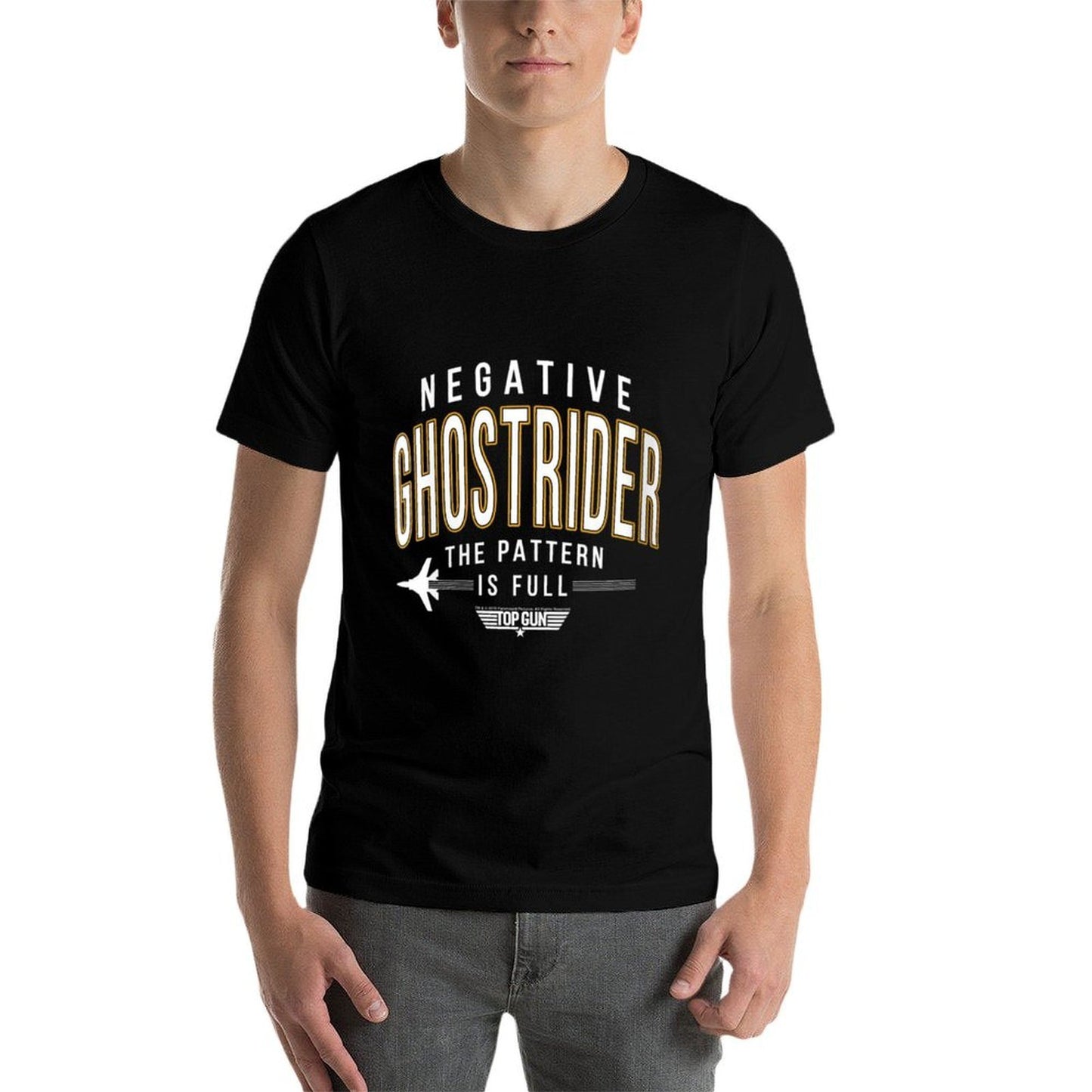 Womens Top Gun Negative Ghostrider Pattern Is Full Text Classic T-Shirt