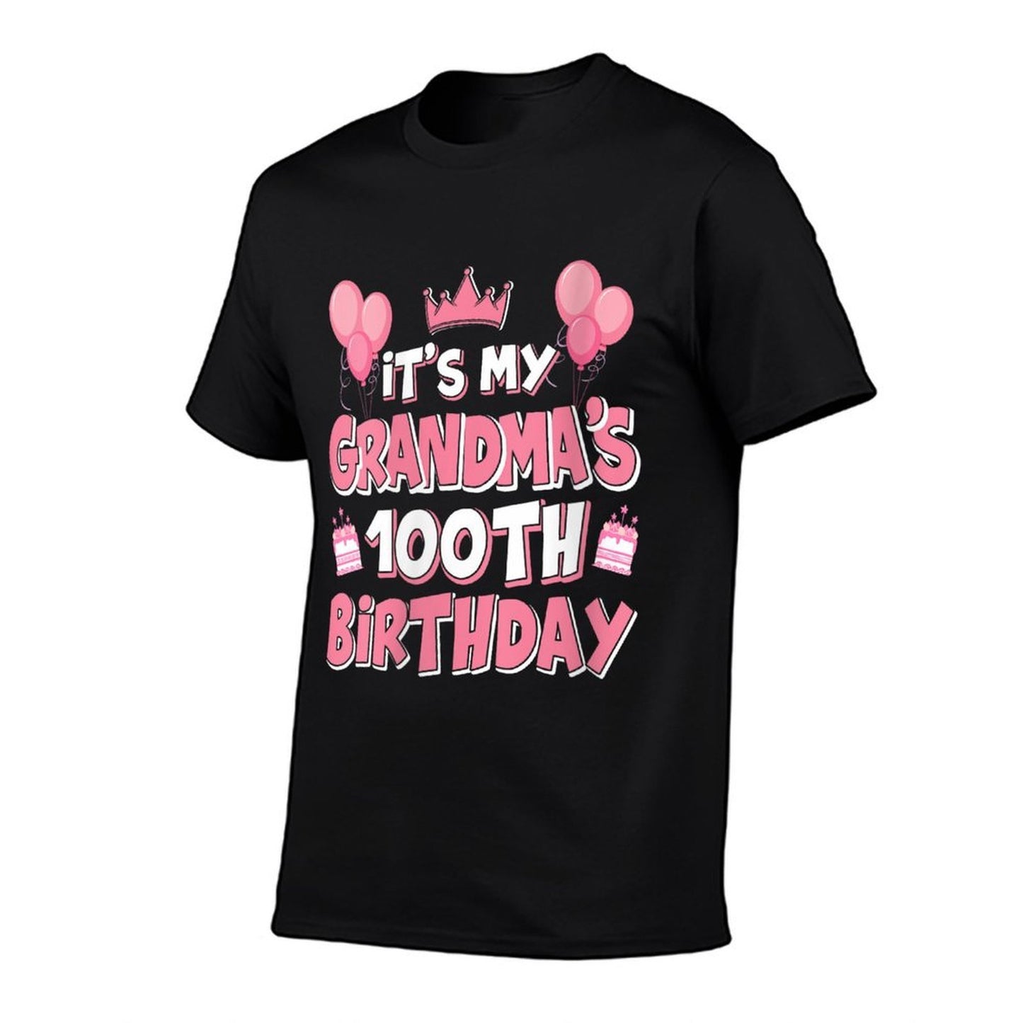 Womens Balloons It's My Grandma's 100th Birthday 1925 100 Years Old High-quality Stitching T-Shirt