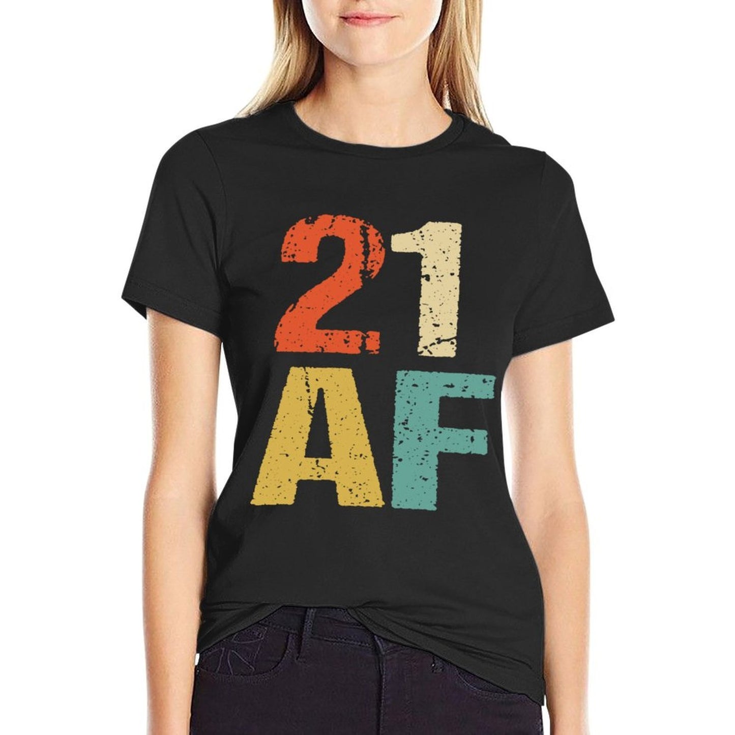 21st Birthday Vintage 21 AF Retro 21st Birthday Lightweight T-Shirt
