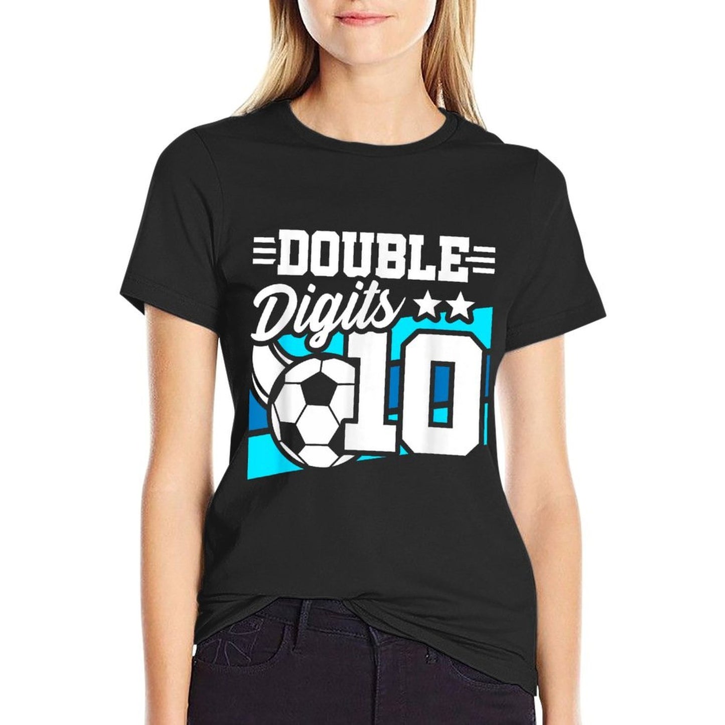 Soccer Boy Birthday 10 Year Old Double Digits 10th Birthday Odor-resistant T-Shirt