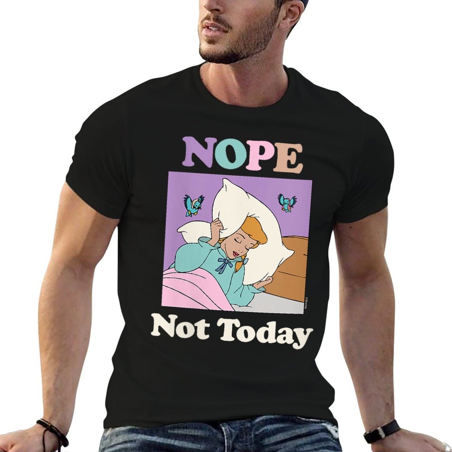 Womens Disney Princess - Cinderella Nope Not Today Trendy Pattern T-Shirt