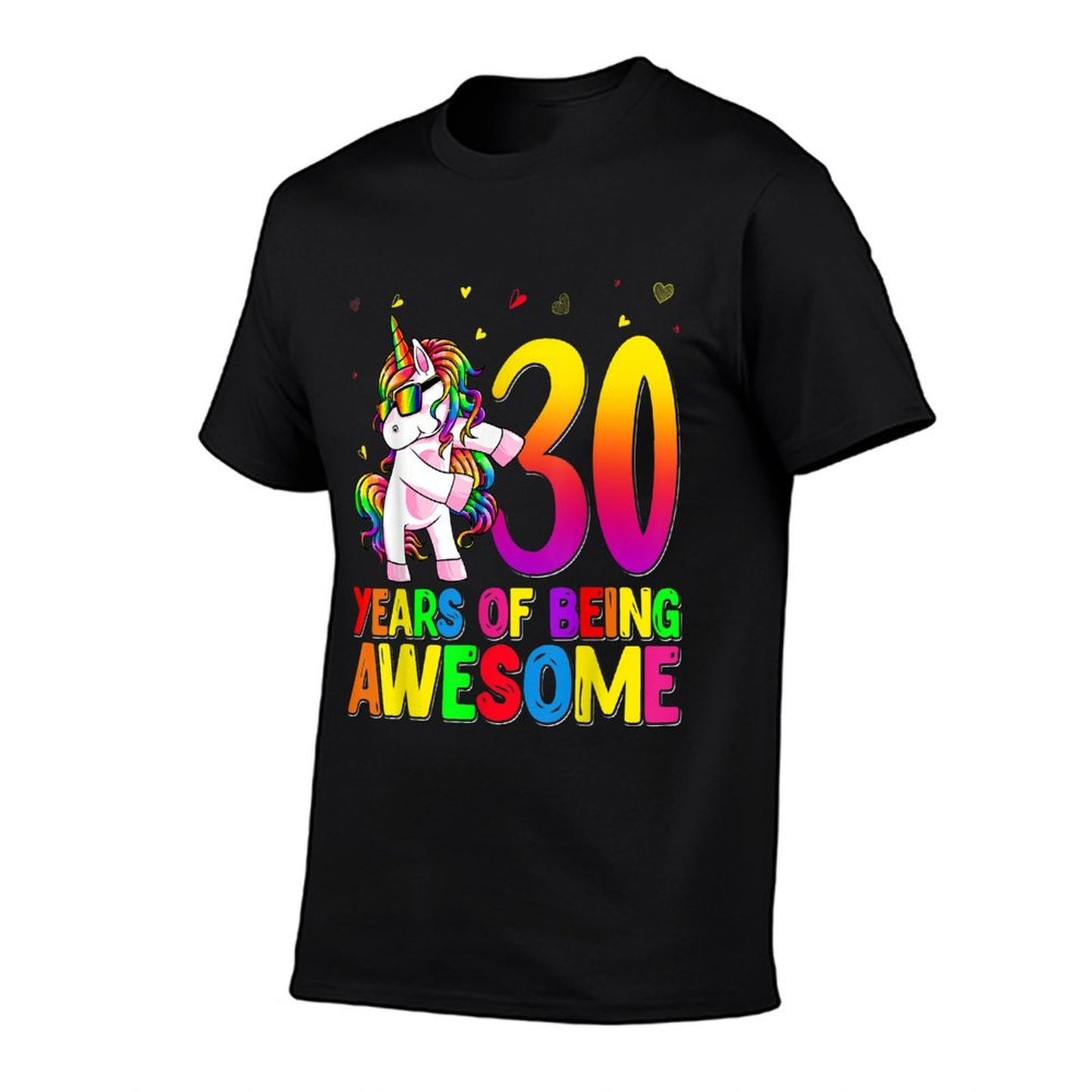 30 Years Old Birthday Unicorn Flossing 30th Birthday Unicorn Wrinkle-resistant T-Shirt