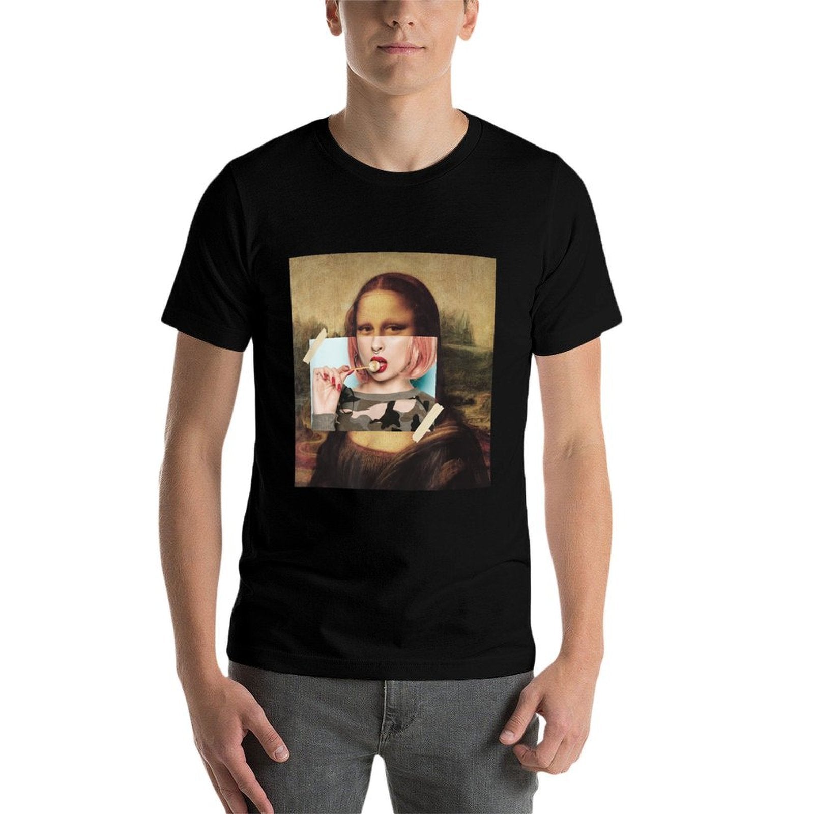 Aesthetic La Gioconda Mona Lisa E-Girl Pop Culture  Quick-drying T-Shirt