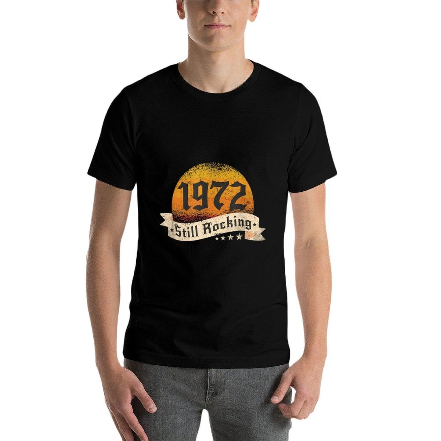 1972 Still Rocking Sunset - Distressed 50th Birthday Odor-resistant T-Shirt