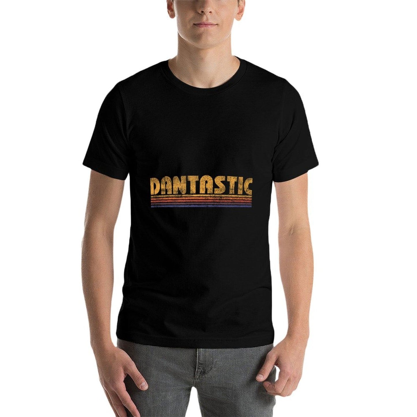Retro Dantastic First Name Dan Daniel Funny T-shirt  Wrinkle-resistant T-Shirt