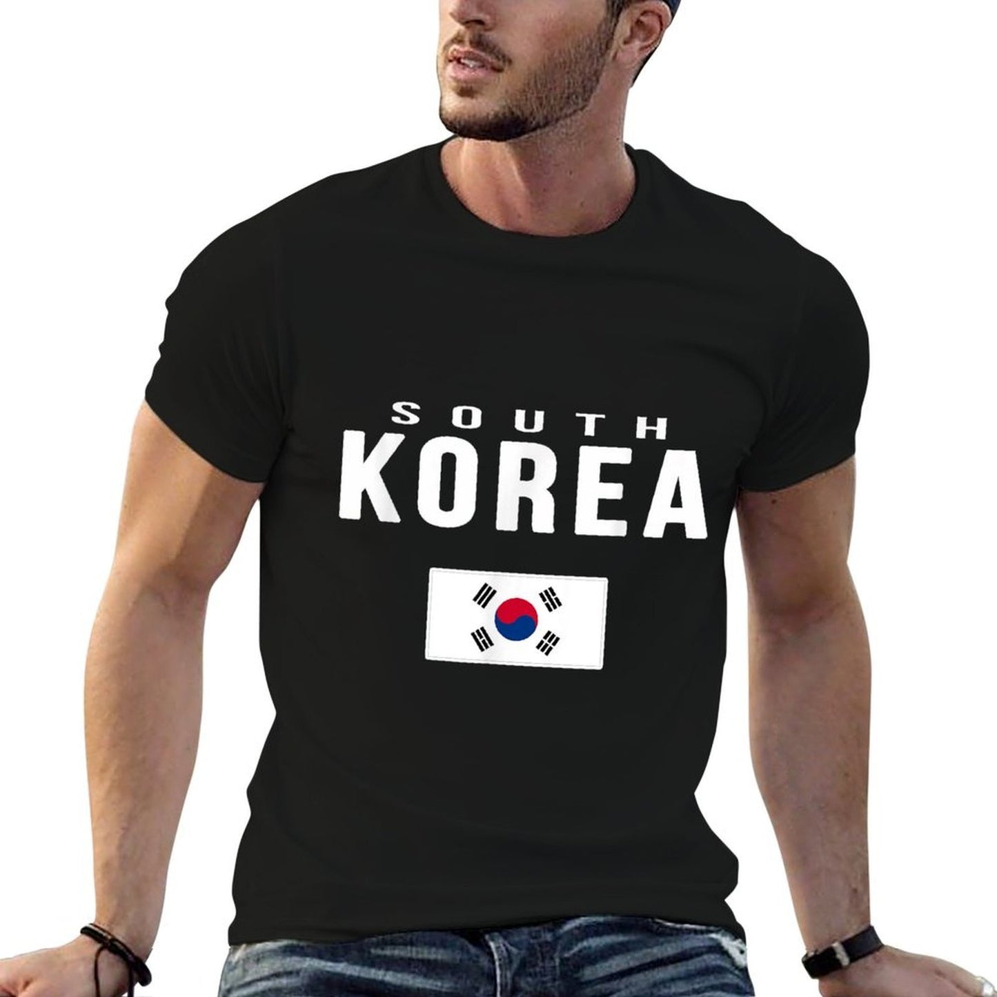 South Korea Korean Gift Souvenir Wrinkle-resistant T-Shirt