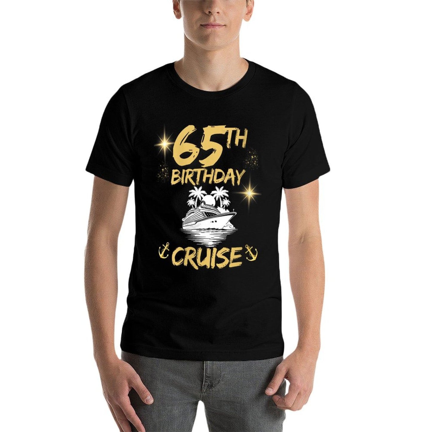 Womens 65th Birthday Cruise Vacation Cruising Crew Men Women Easy-care T-Shirt