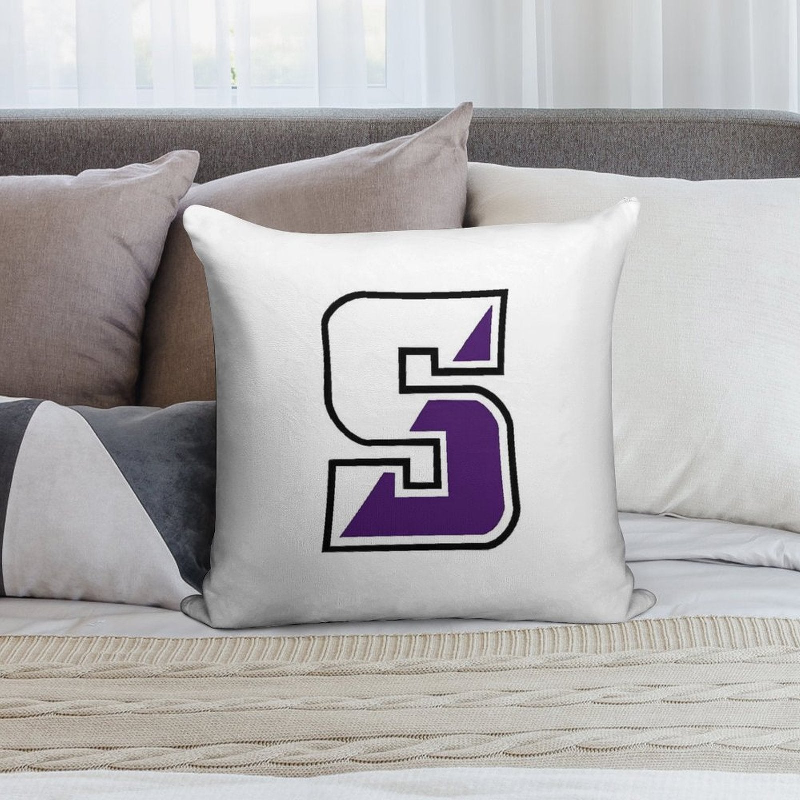 SCRANTON S Soft Hidden Zipper Throw Pillow