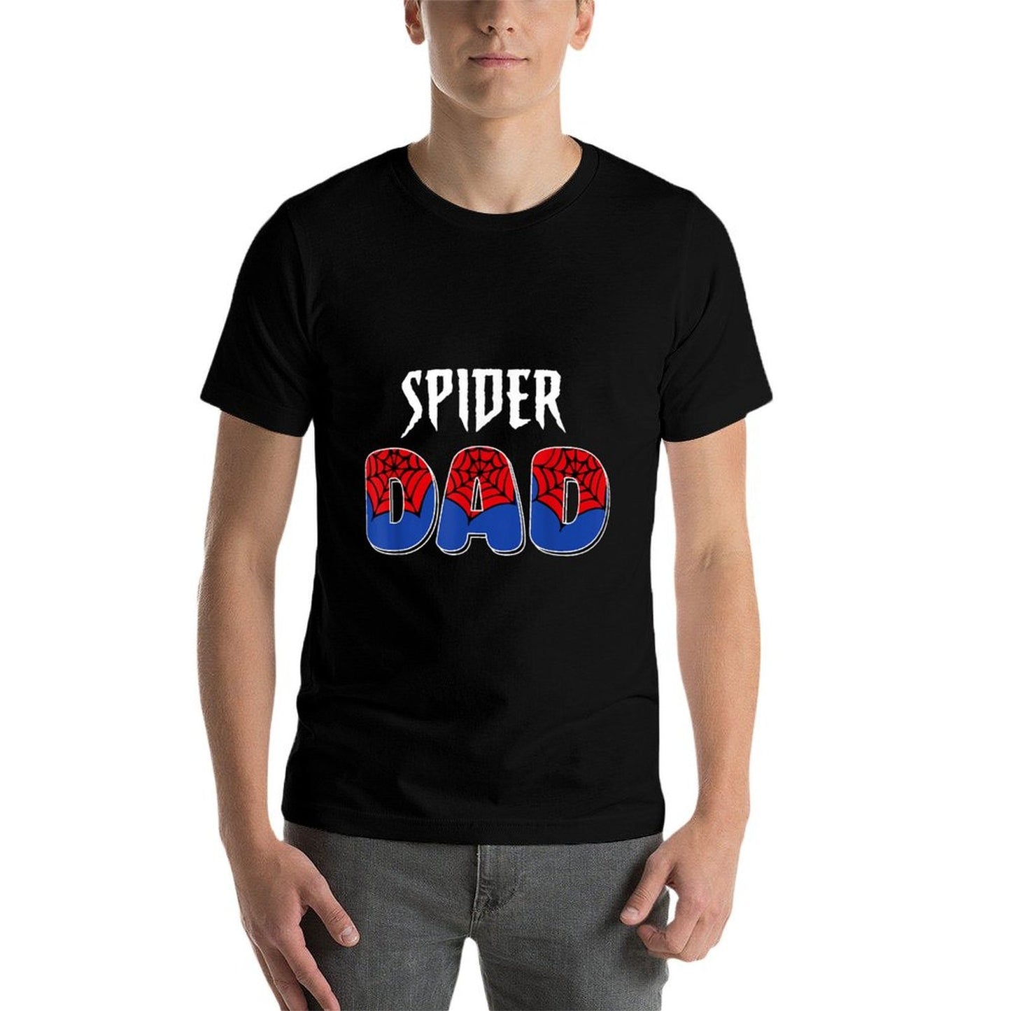 Spider Dad Fathers Day Matching Family Birthday Relaxed-fit T-Shirt
